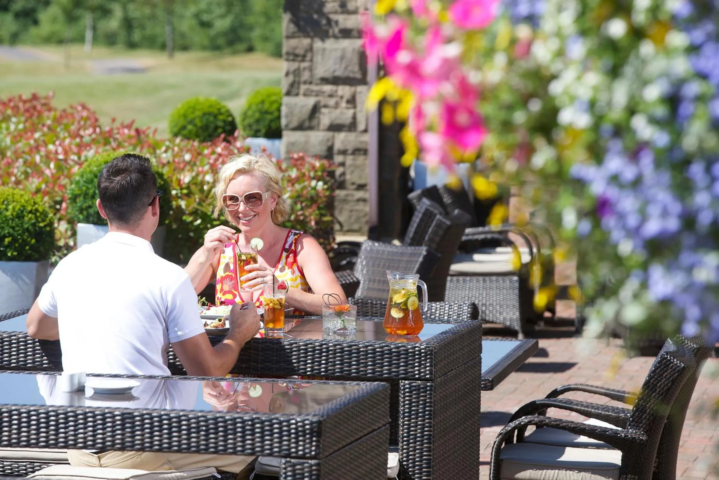 Patio in The Celtic Manor Resort
