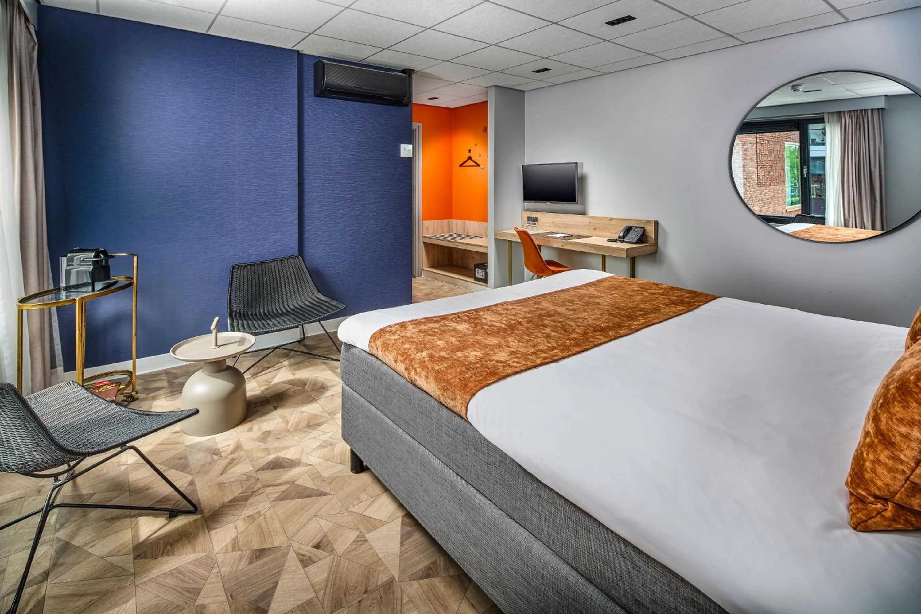 Bedroom, Bed in Hotel Restaurant Grandcafé 't Voorhuys