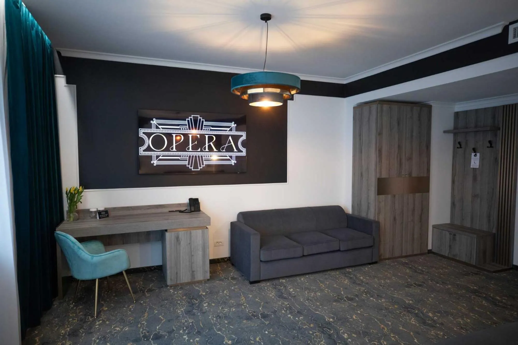 Seating area in Opera Hotel