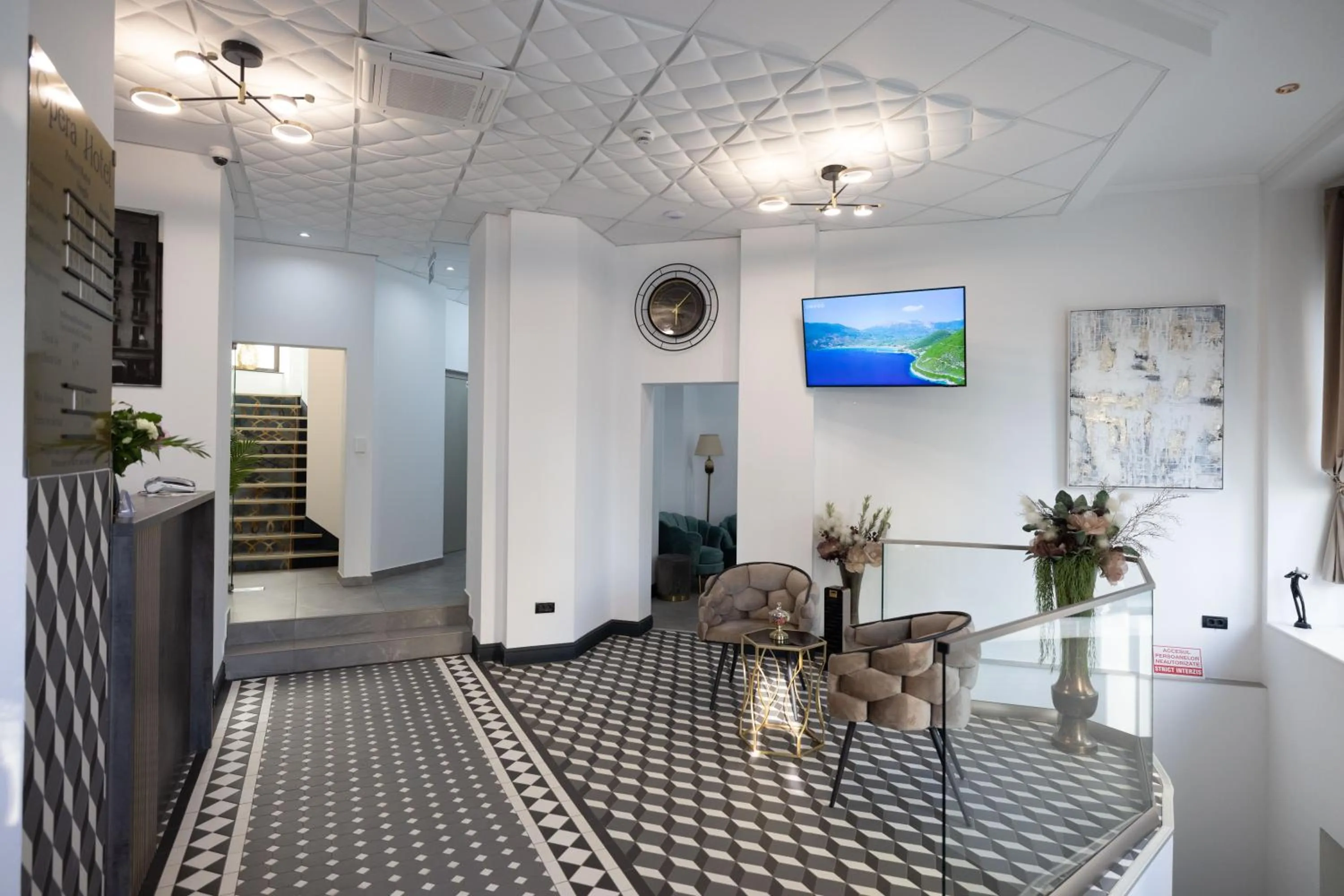 Seating area in Opera Hotel