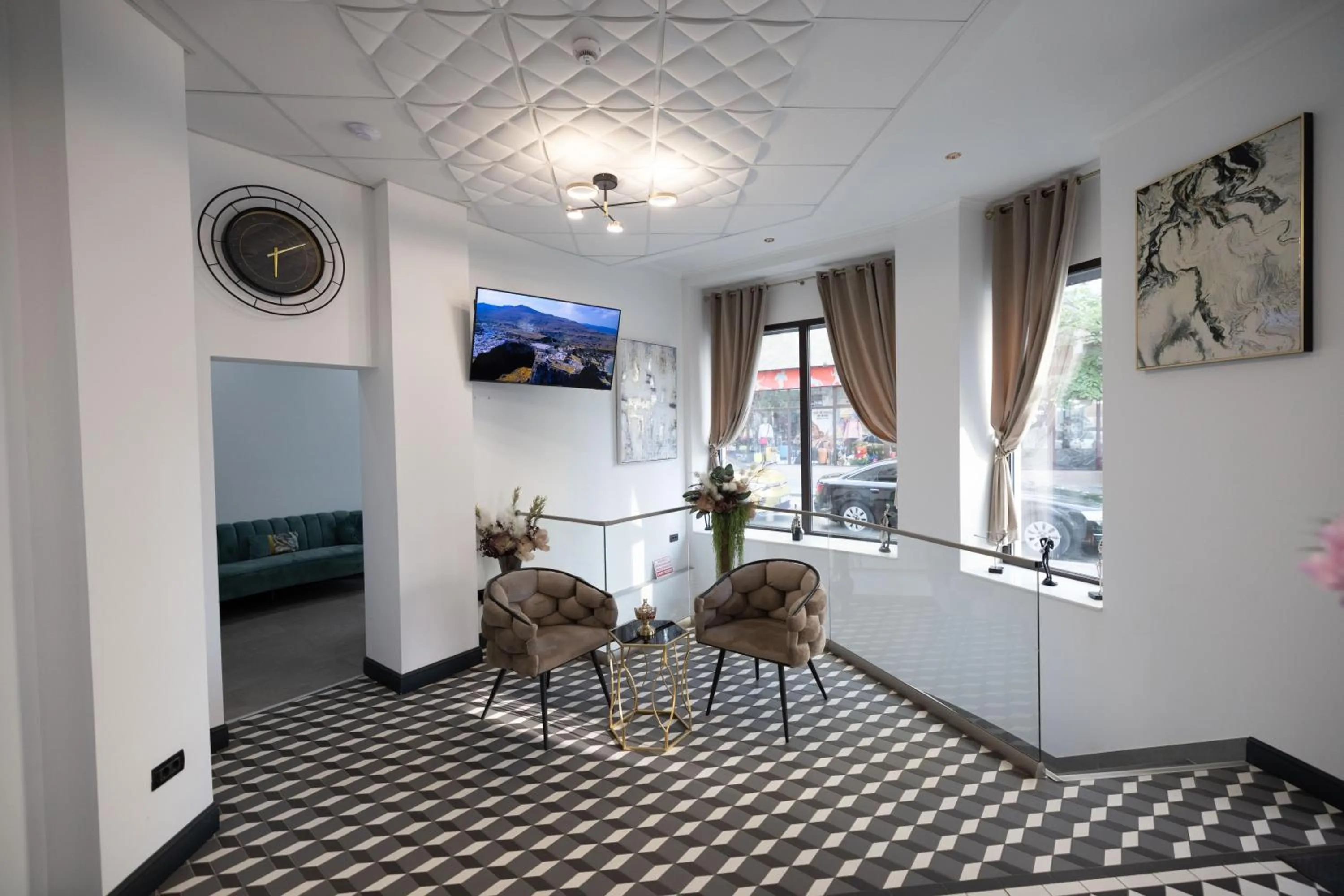 Seating area in Opera Hotel