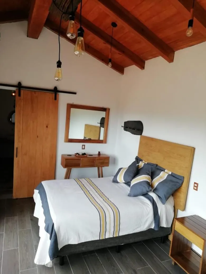 Bed in La Toscanía Tapalpa Resort & Agroturismo