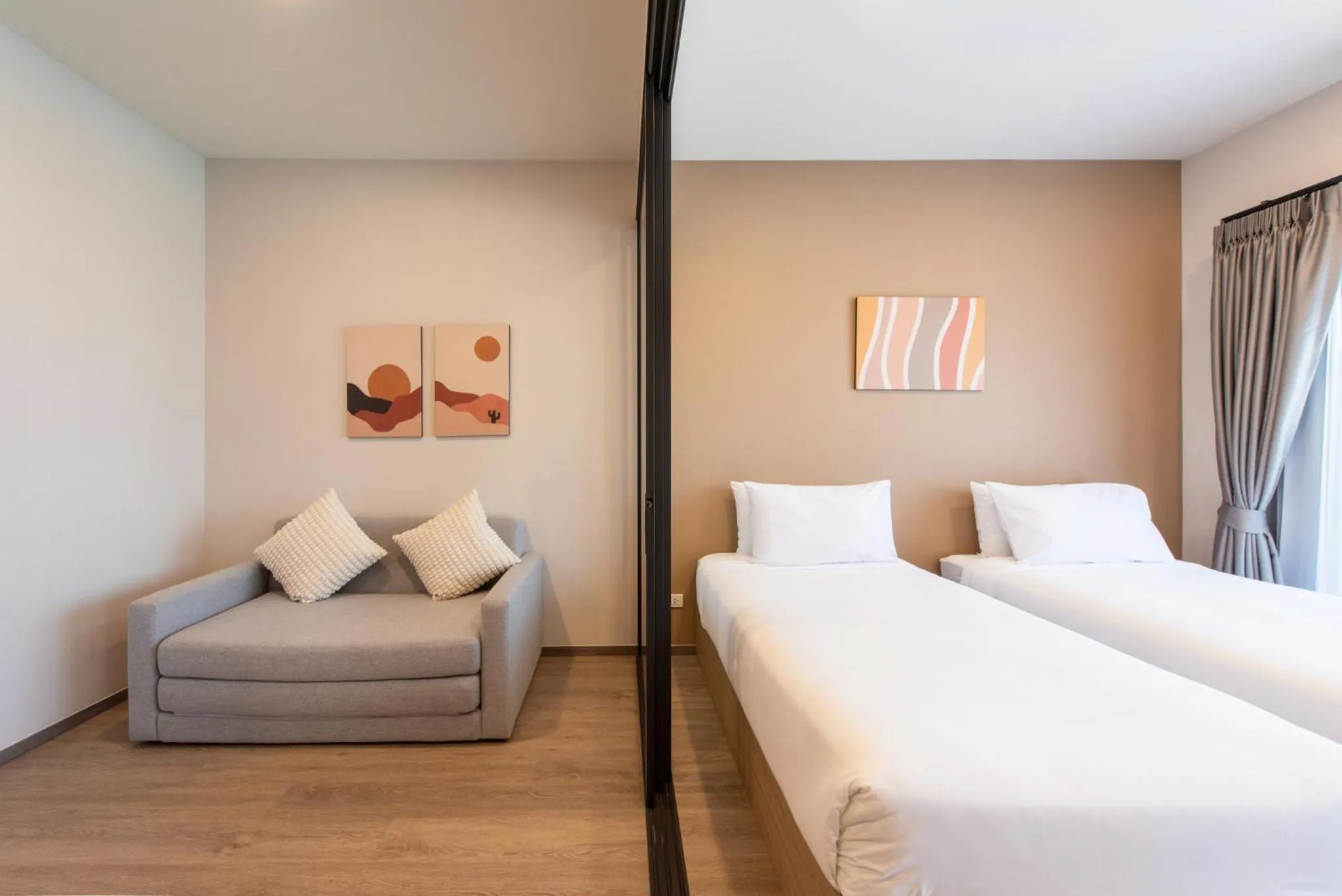 Bed in Salaya One Hotel & Service Apartment