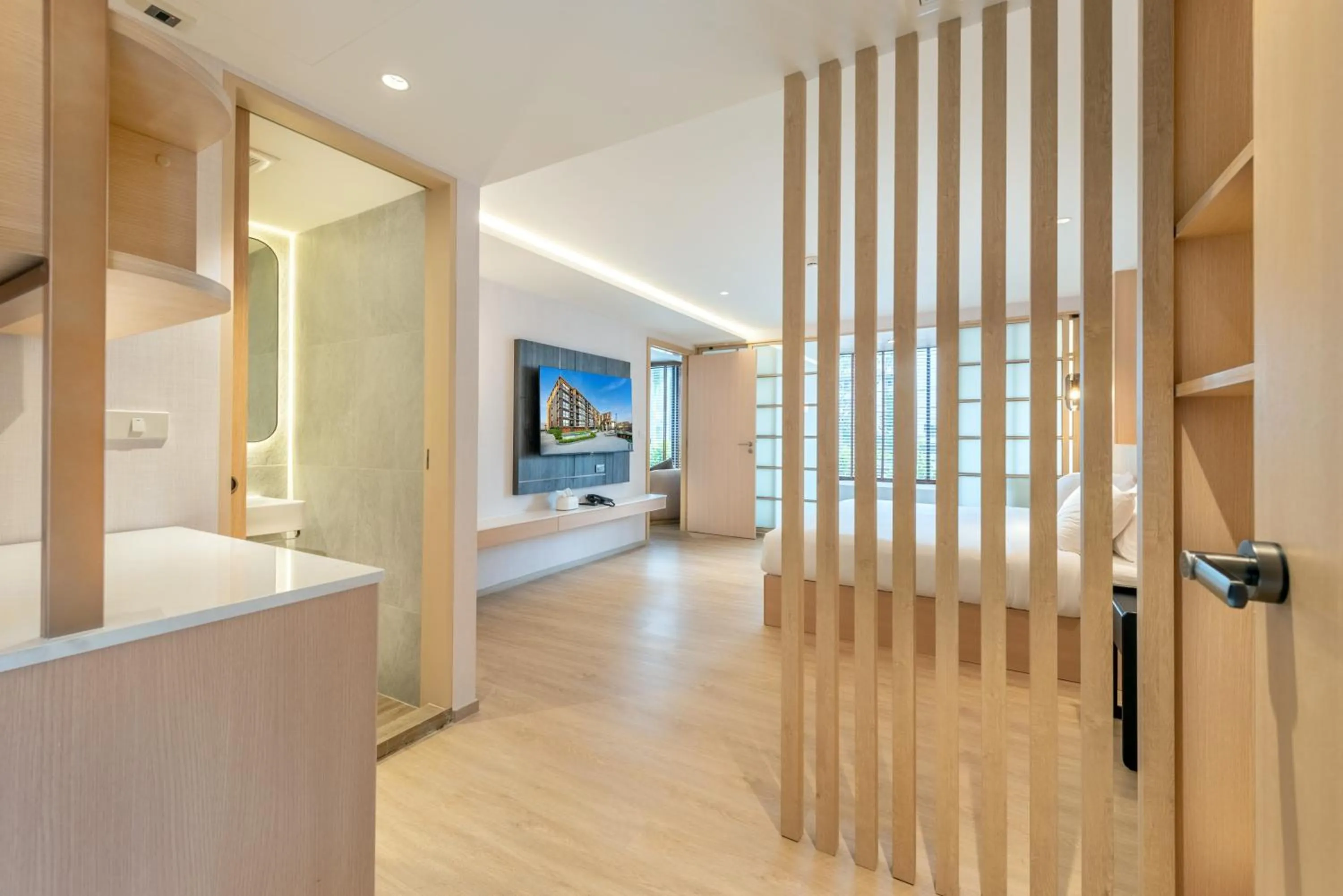 Bed in Salaya One Hotel & Service Apartment