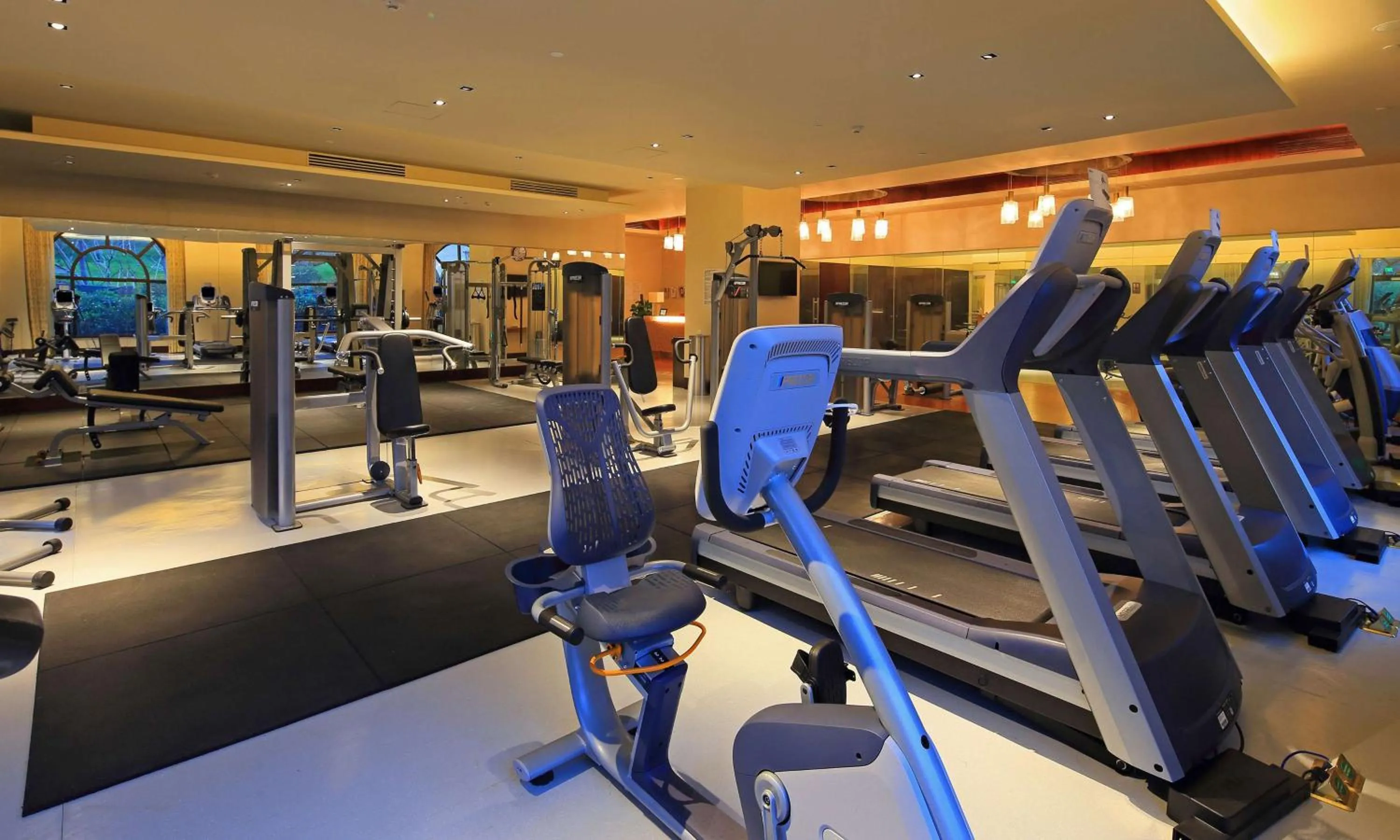 Fitness centre/facilities in Hilton Qingdao Golden Beach 丨 10 mins' walk to Golden Beach and Beer City