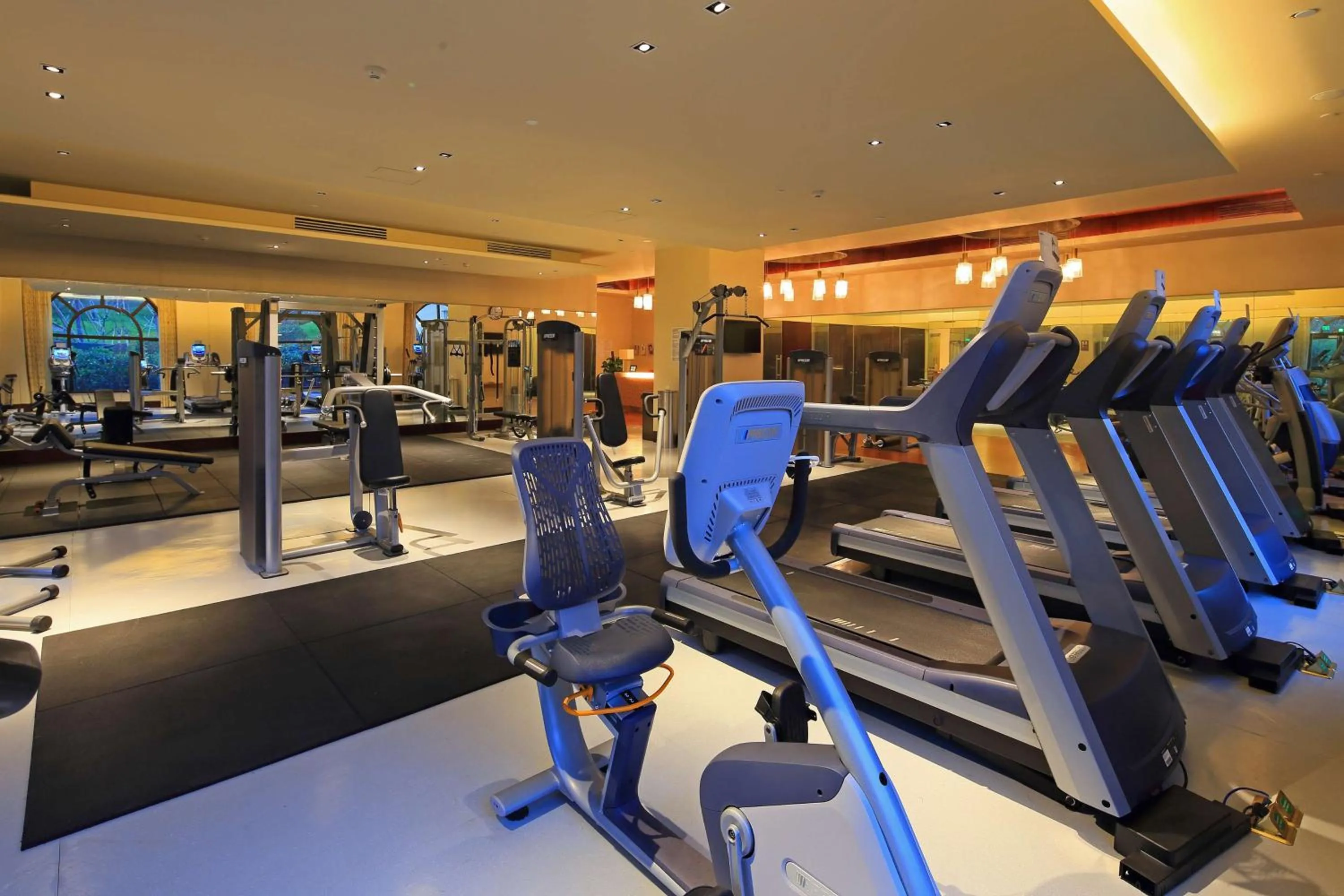 Fitness centre/facilities in Hilton Qingdao Golden Beach 丨 10 mins' walk to Golden Beach and Beer City