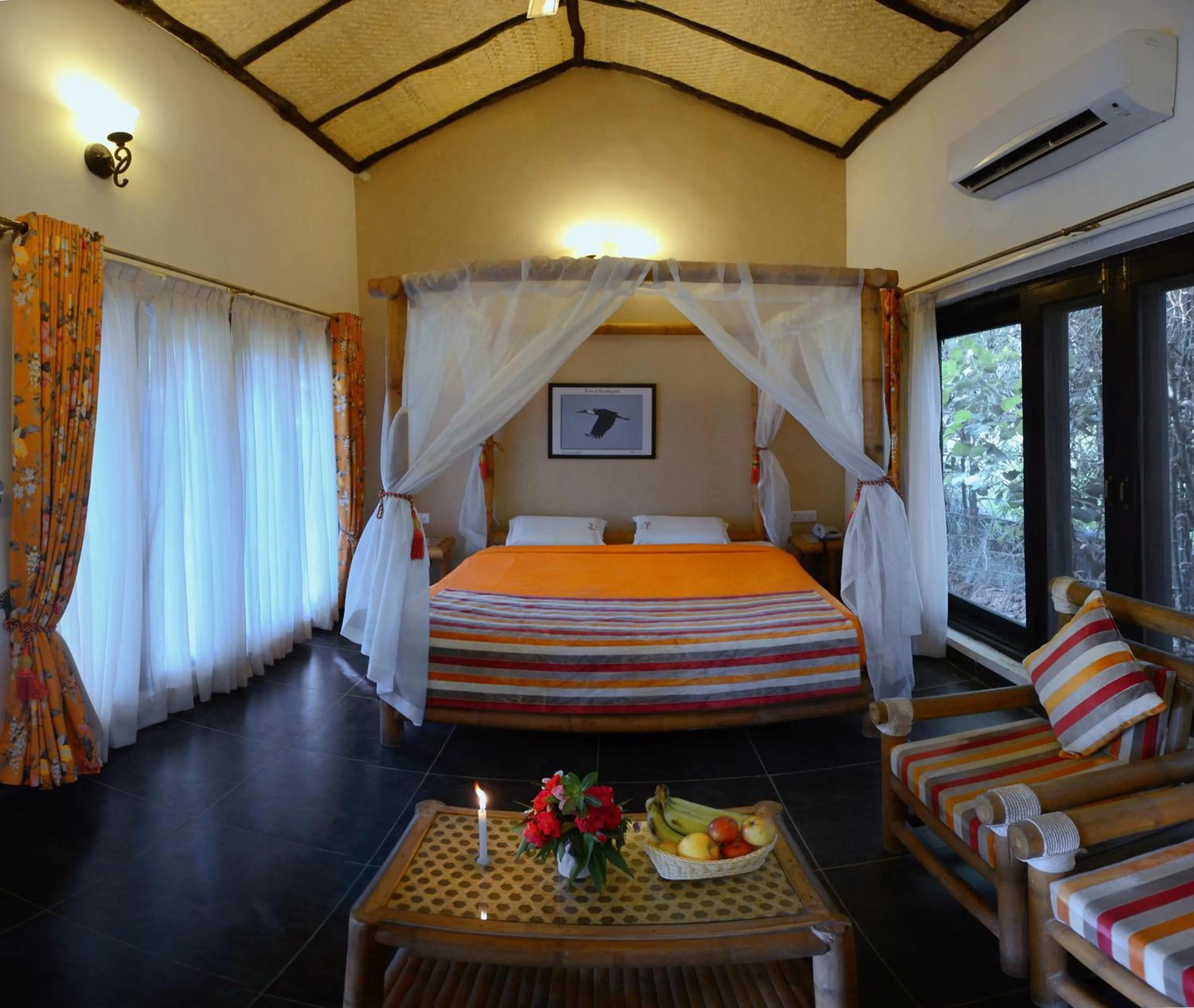Bed in Aranyak Resort