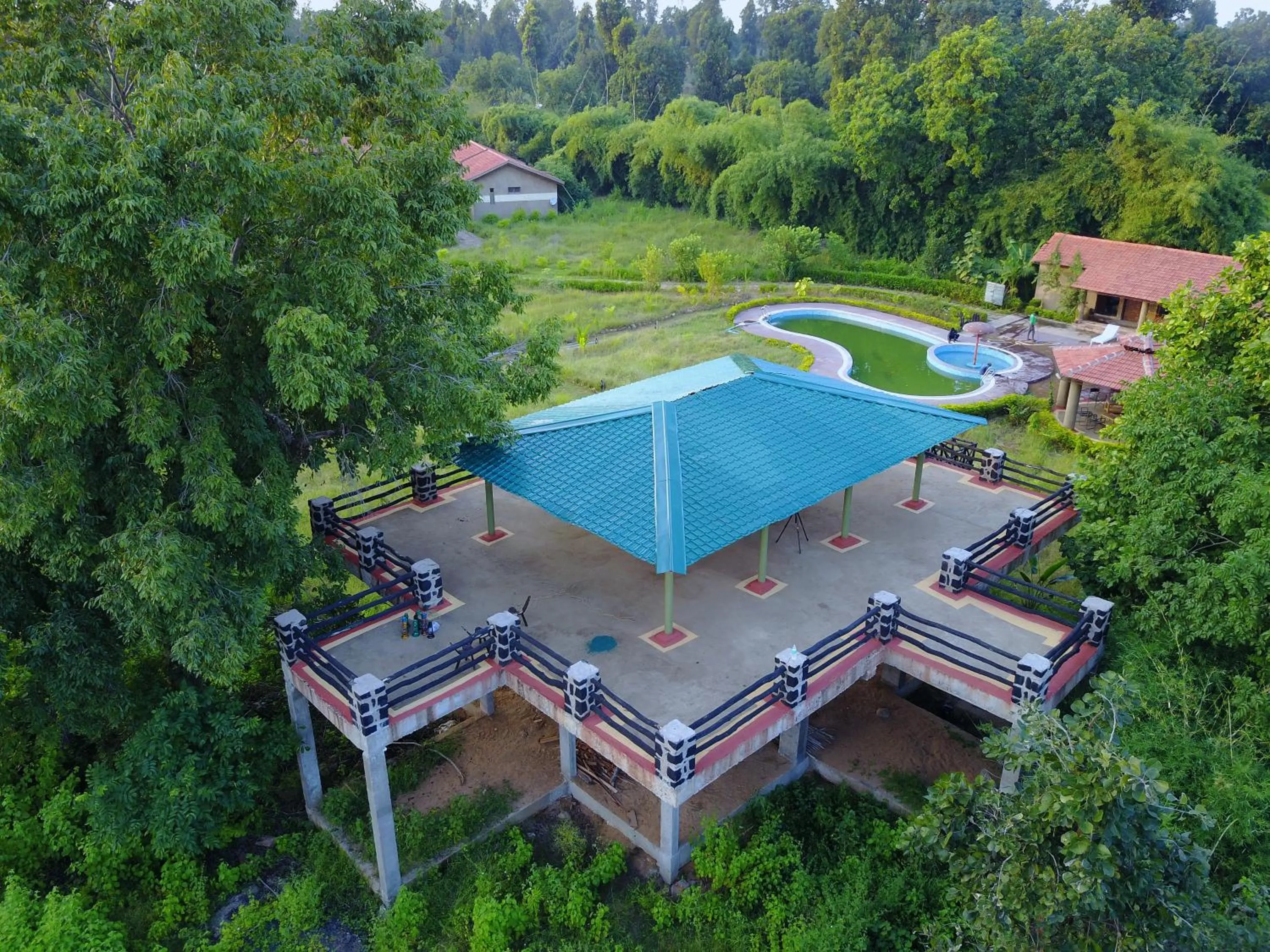 Bird's eye view in Aranyak Resort