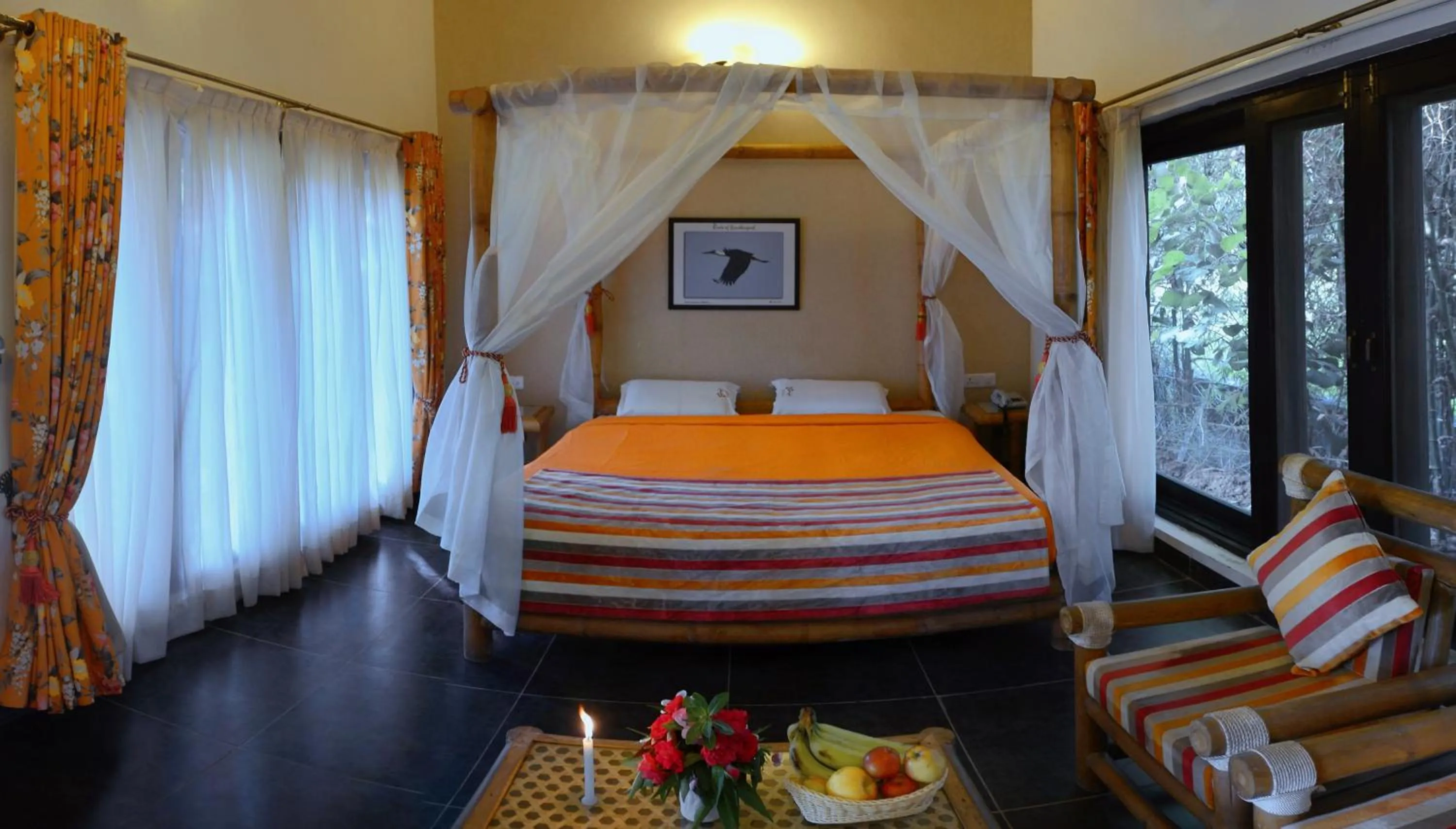 Bed in Aranyak Resort