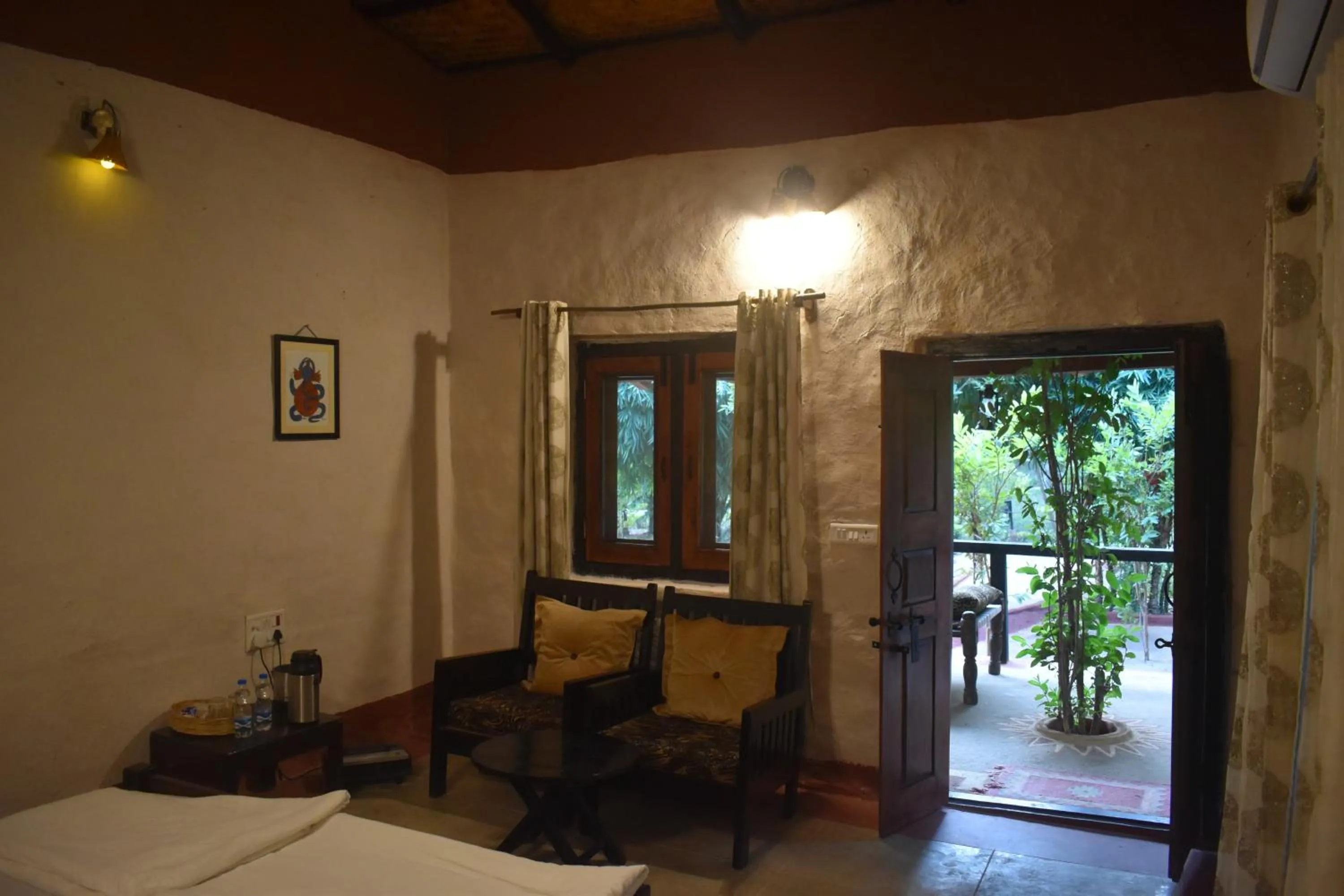 Living room, Bed in Aranyak Resort