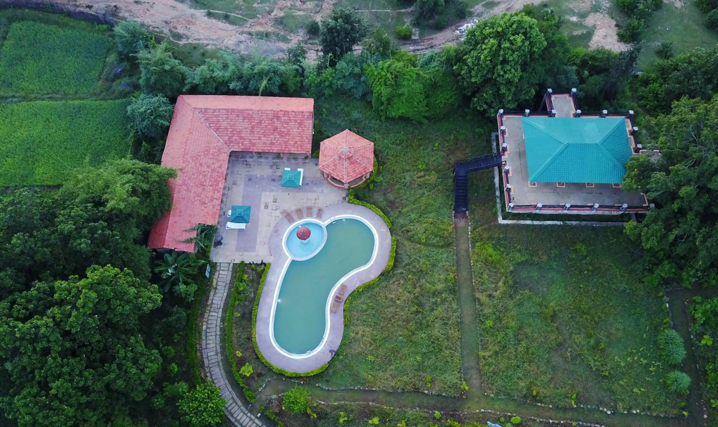 Bird's eye view in Aranyak Resort