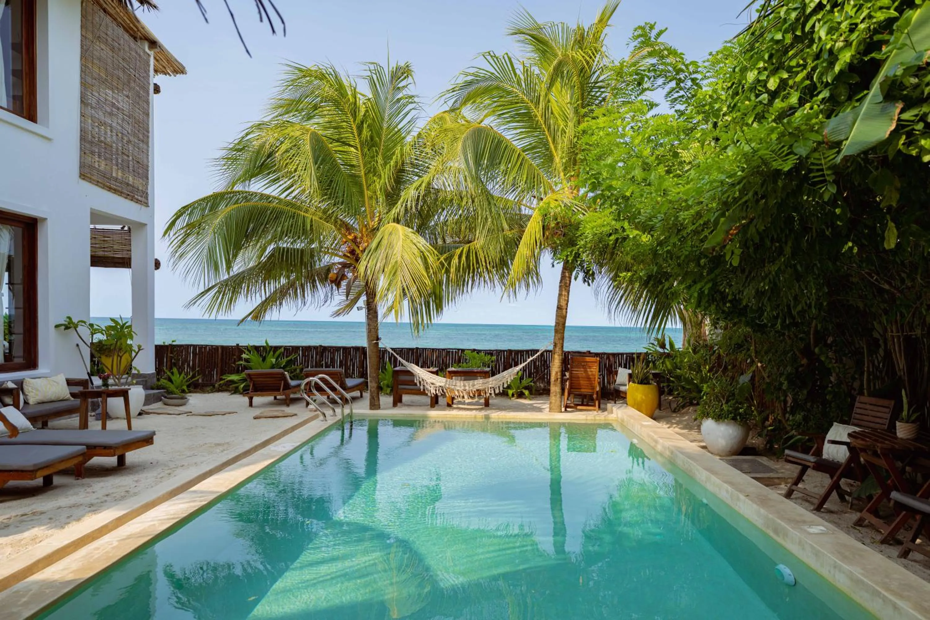 Pool view in Babu Villas