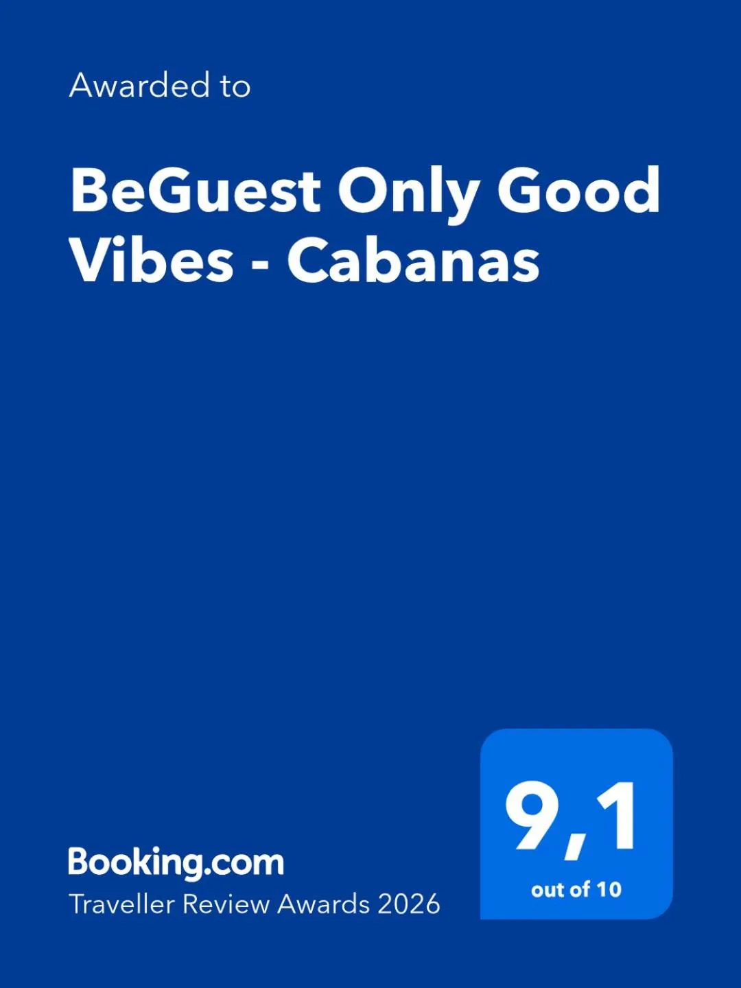 BeGuest Only Good Vibes - Cabanas