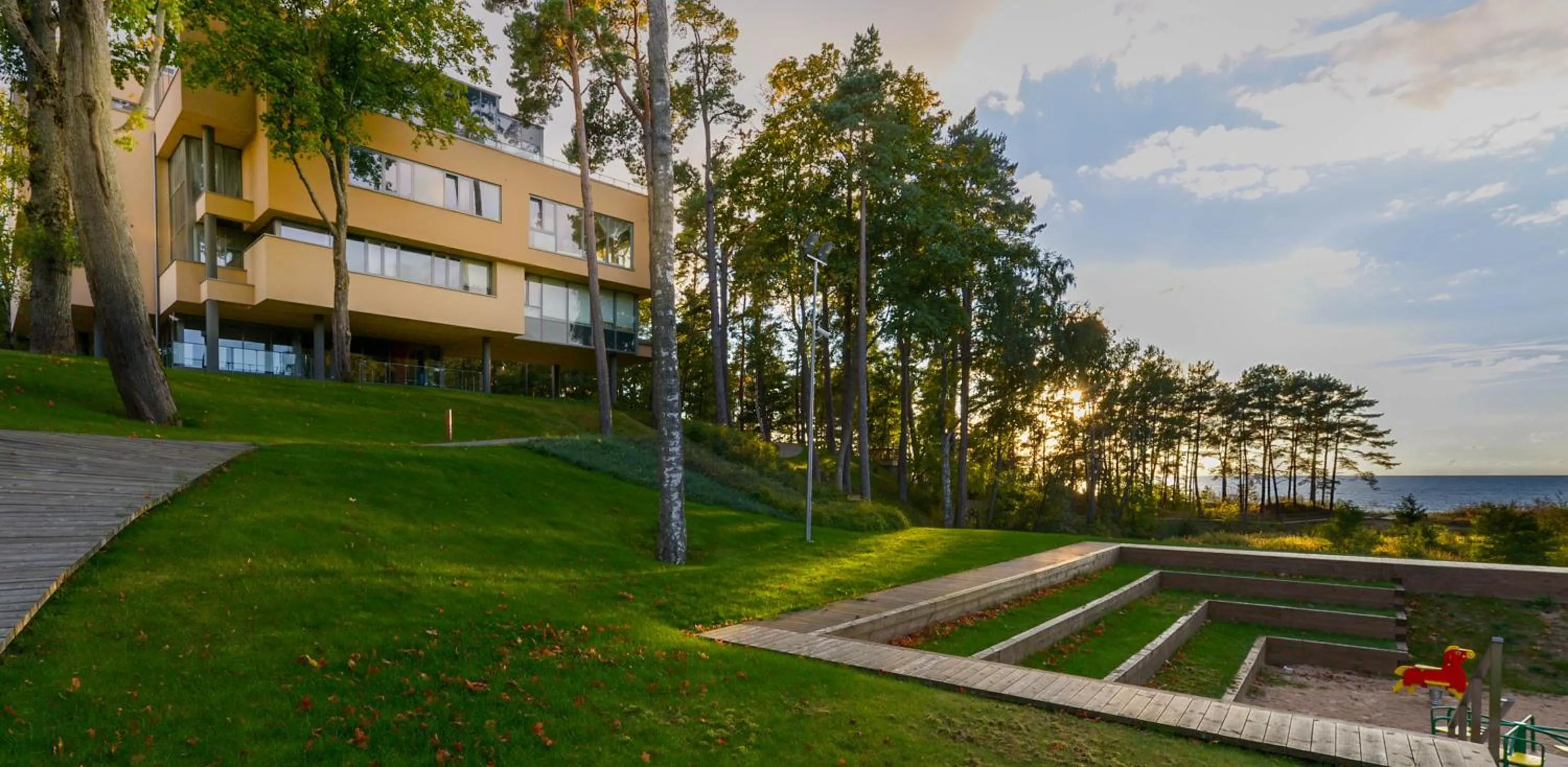 Property building in Saules Club Apart Hotel