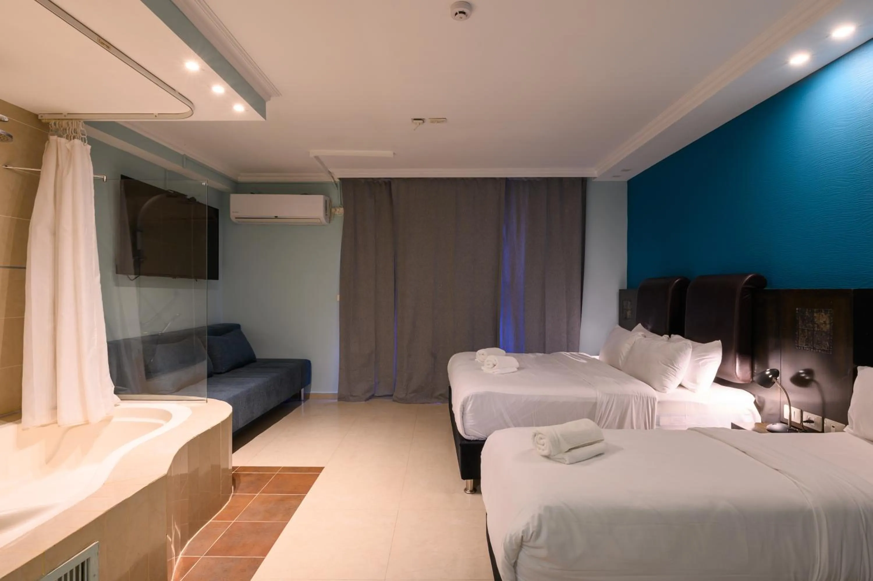 Bed in Marina Beach Hotel