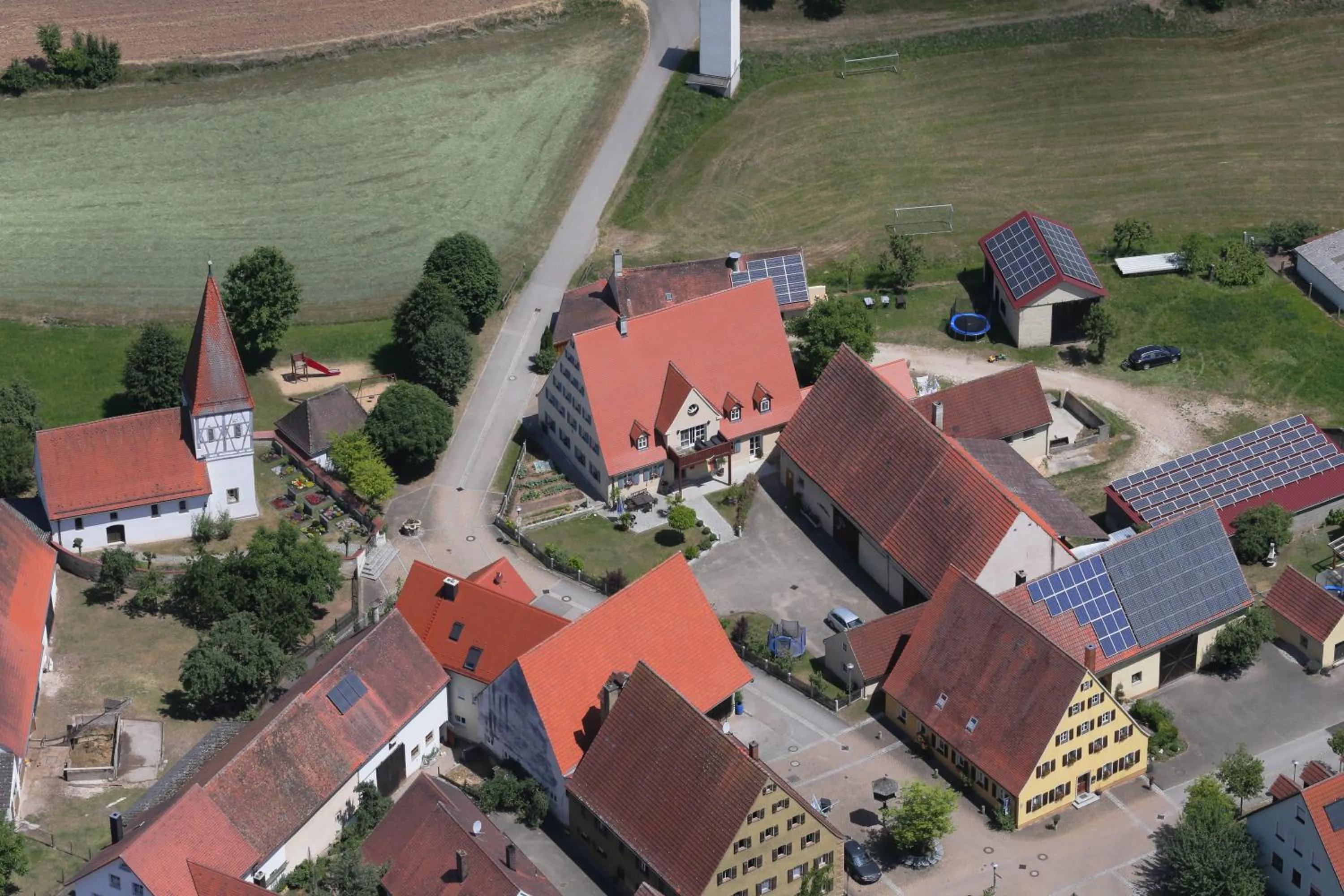 Inner courtyard view in Landhaus Folk