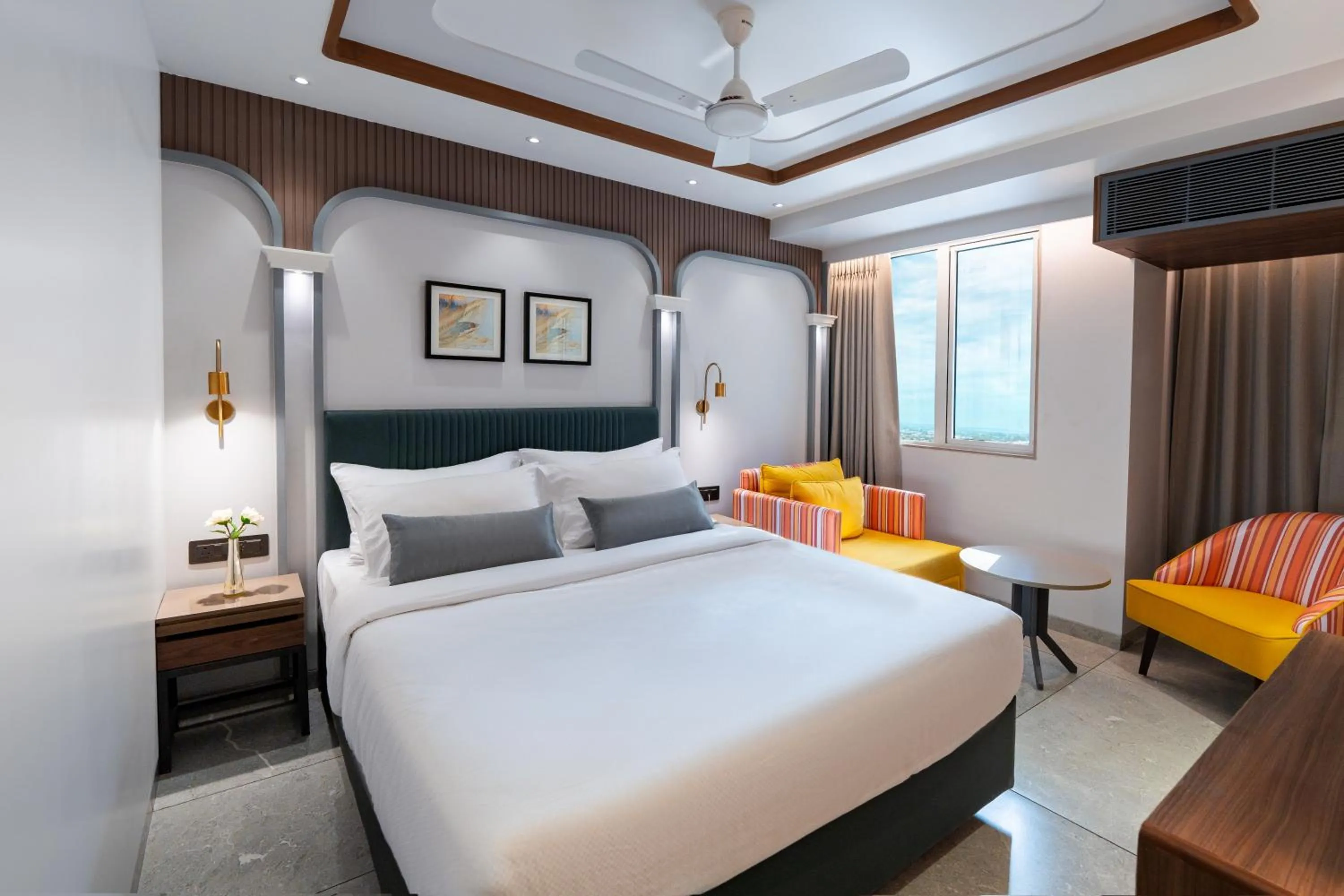 Bed in Ajanta Continental-Mumbai Airport