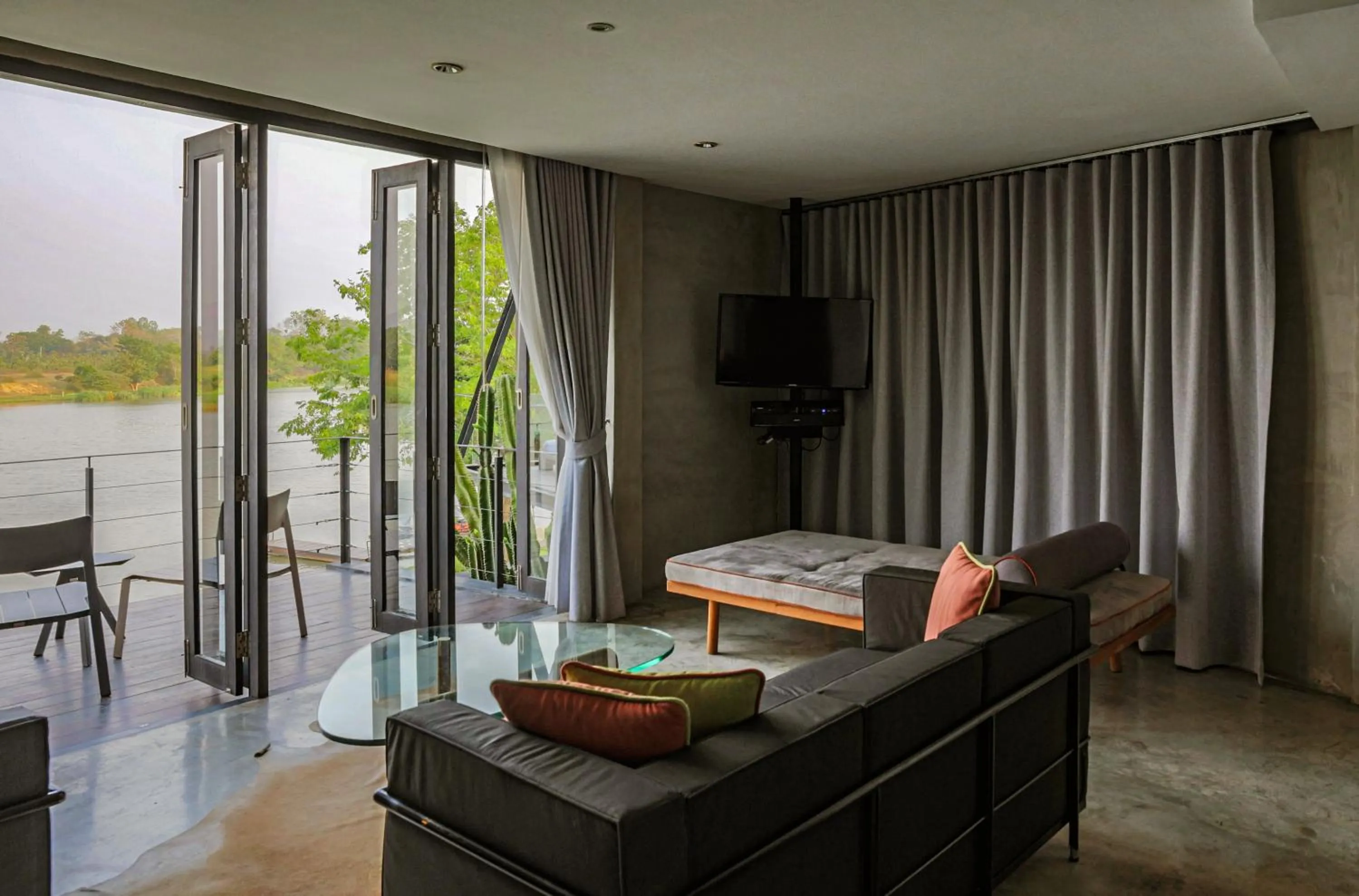 Seating area in The Xcape River Kwai