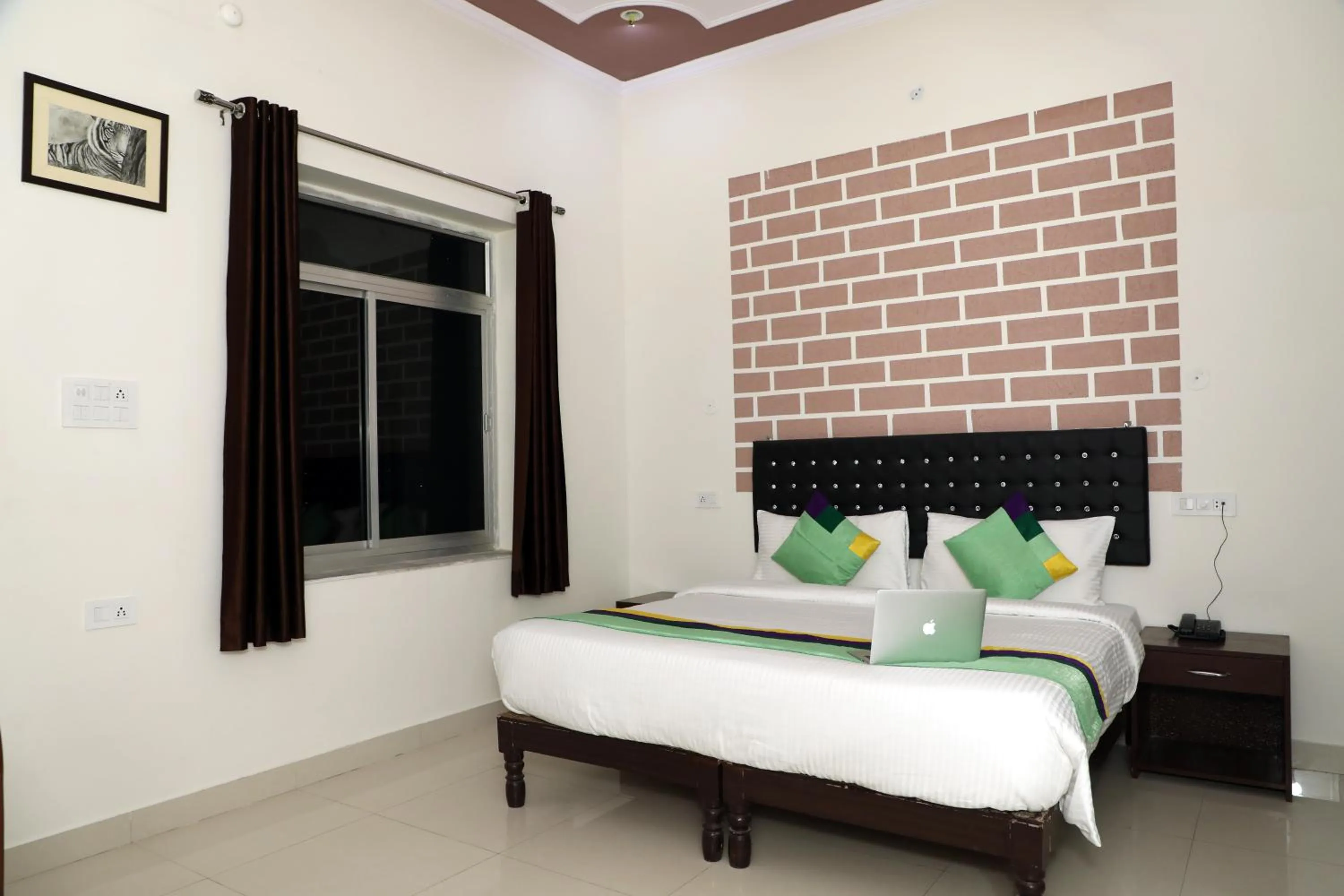 Bed in Ranthambore Resort