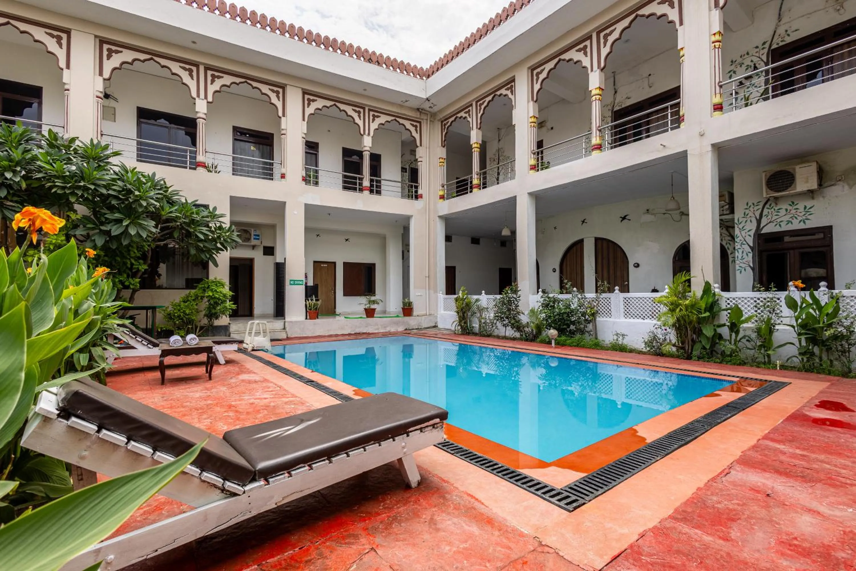 Pool view in Ranthambore Resort