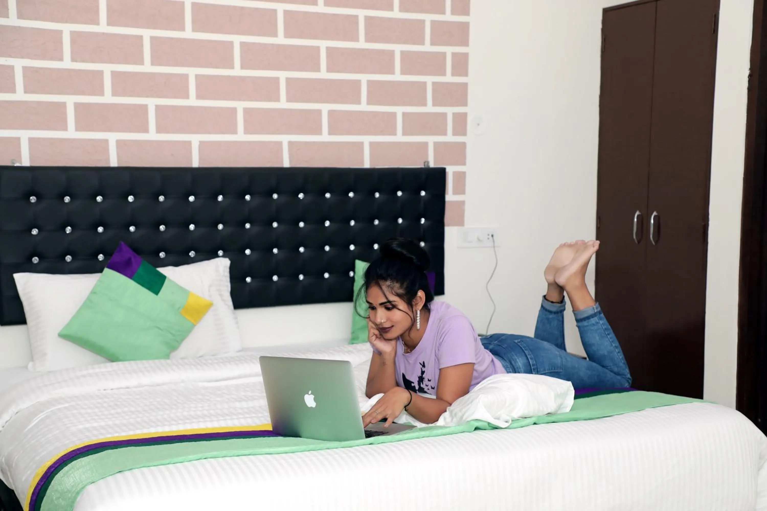 Bed in Ranthambore Resort