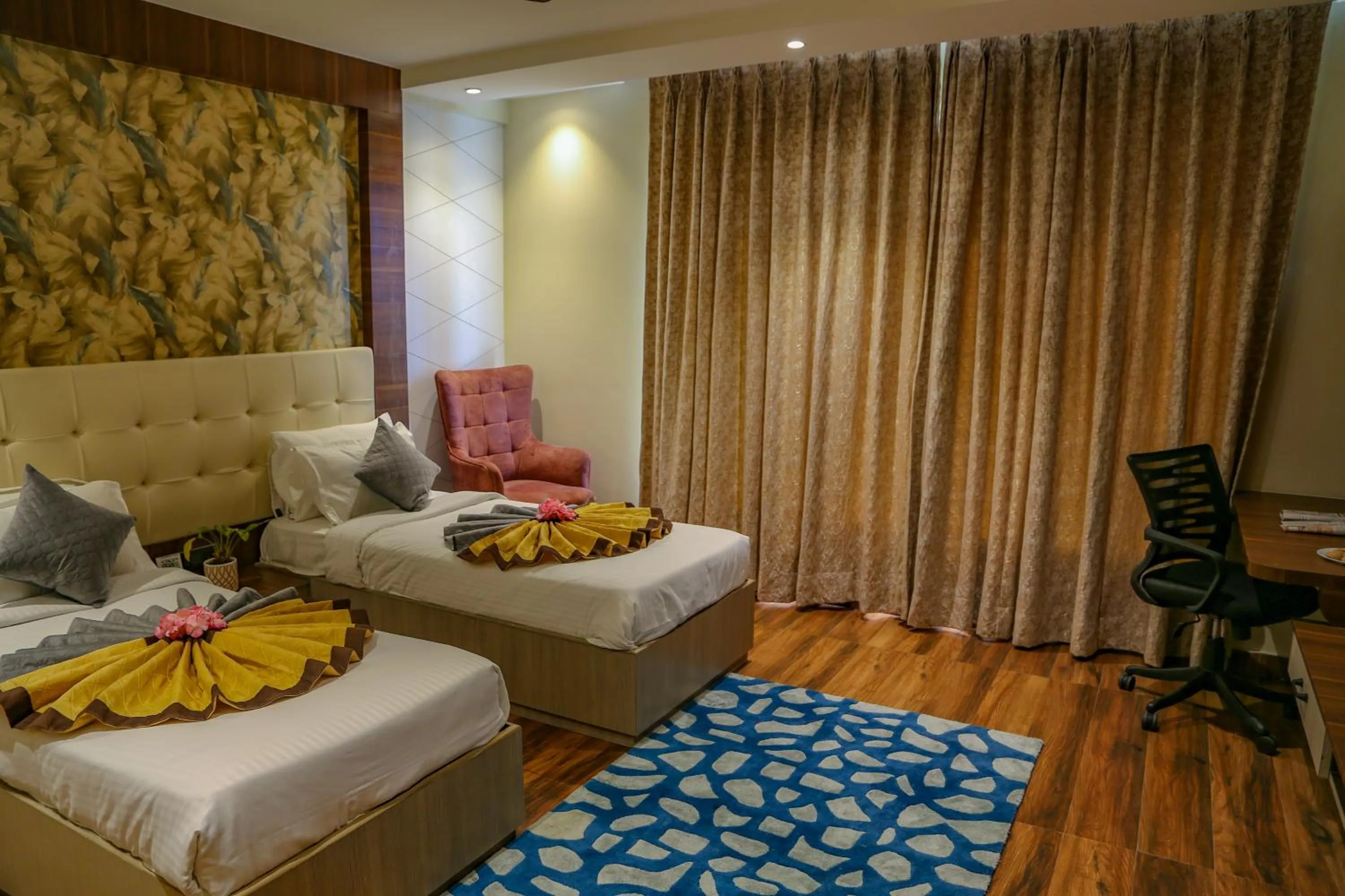 Bed in Four Leaf Hotel - AKOSHA