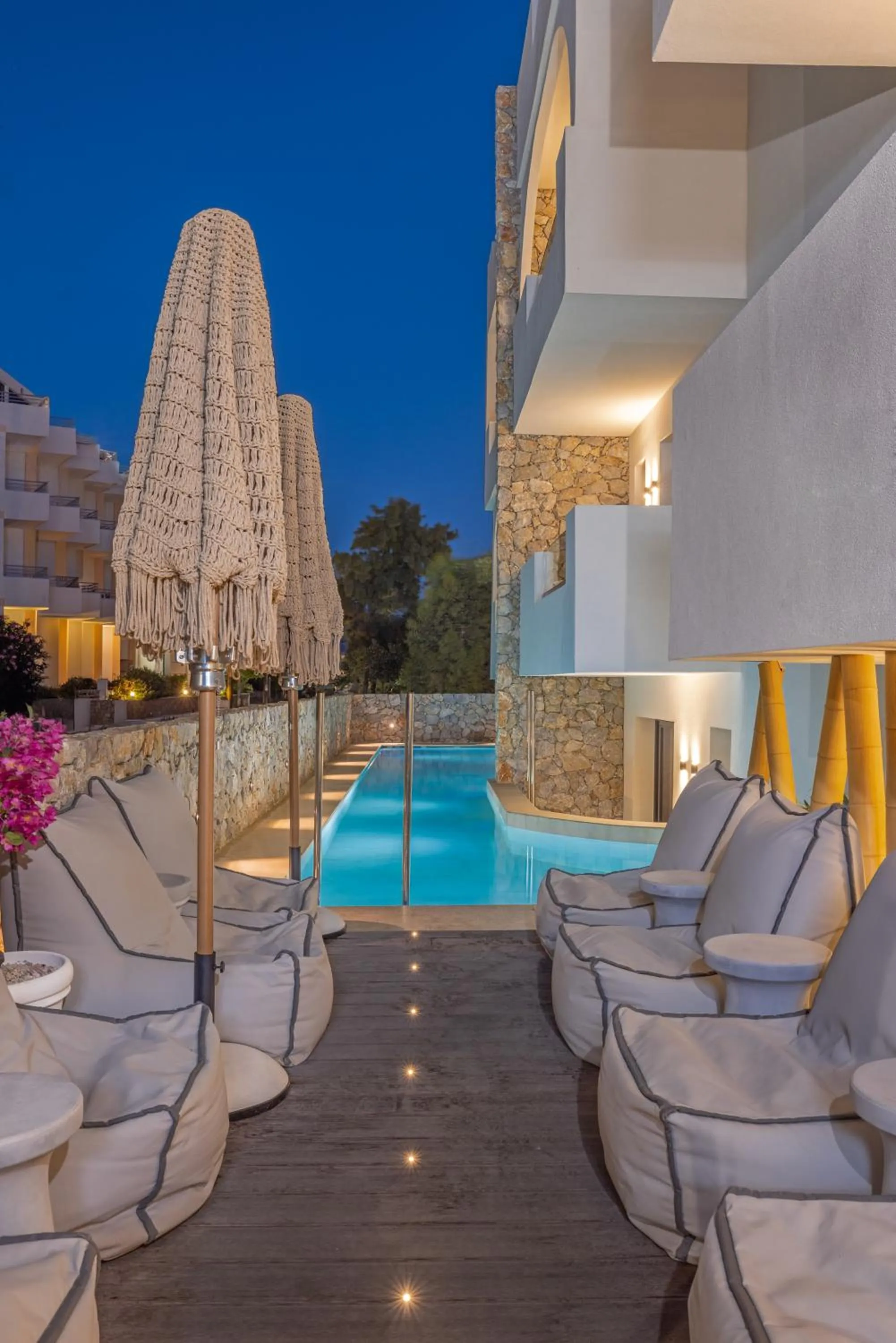 sunbed in Cabana White Boutique Hotel