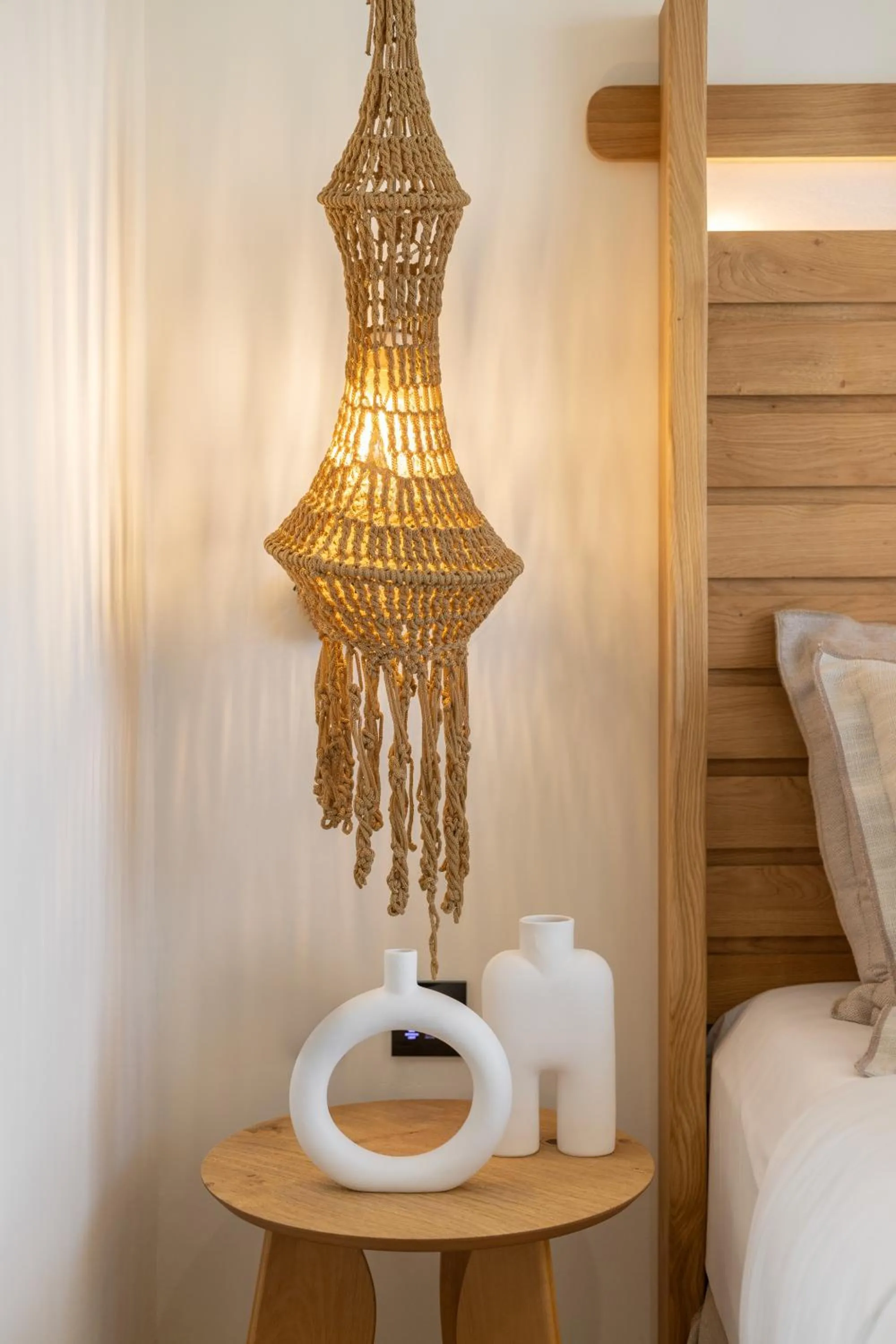 Decorative detail, Bed in Cabana White Boutique Hotel