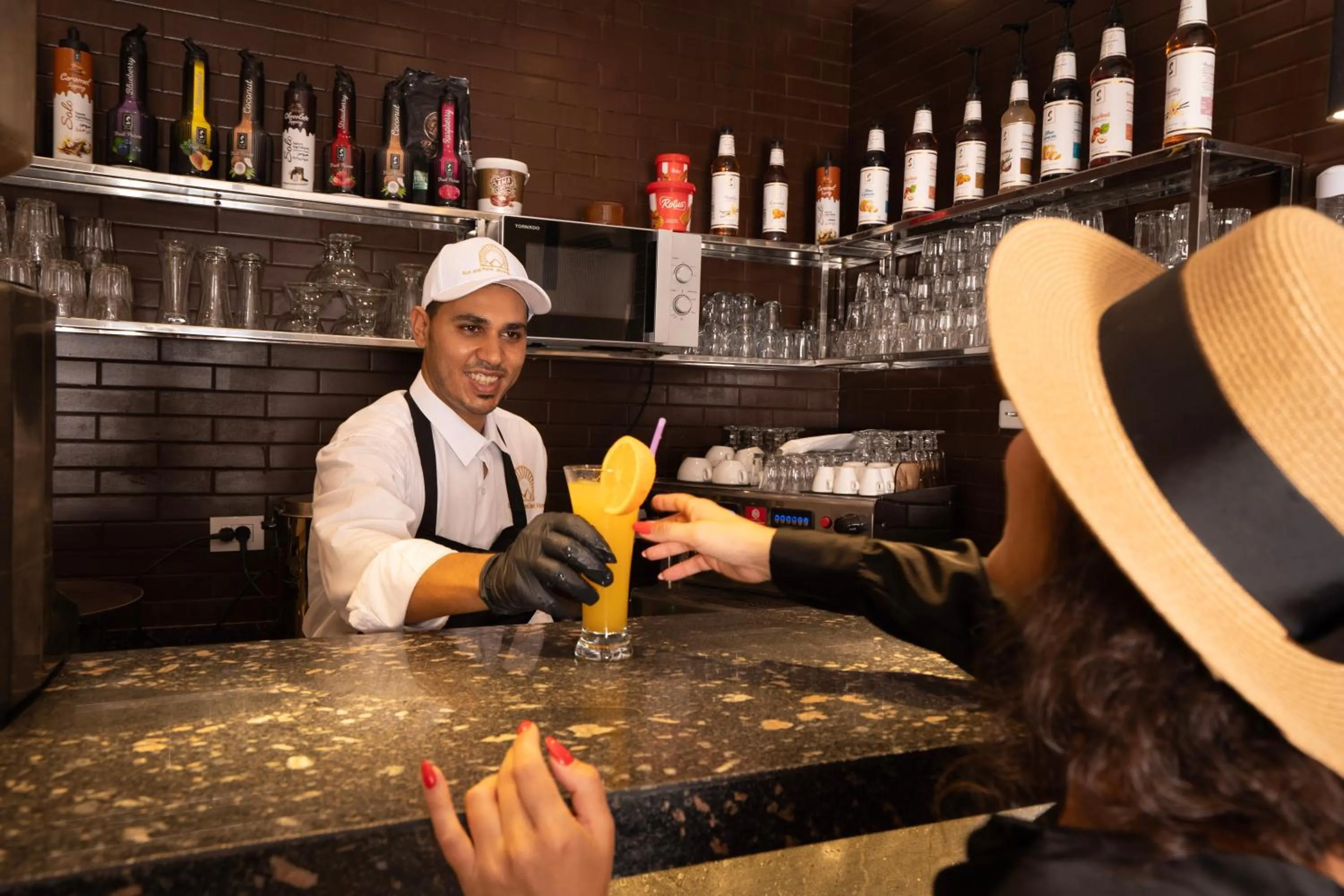 Restaurant/places to eat in Sun and Sand Guest House