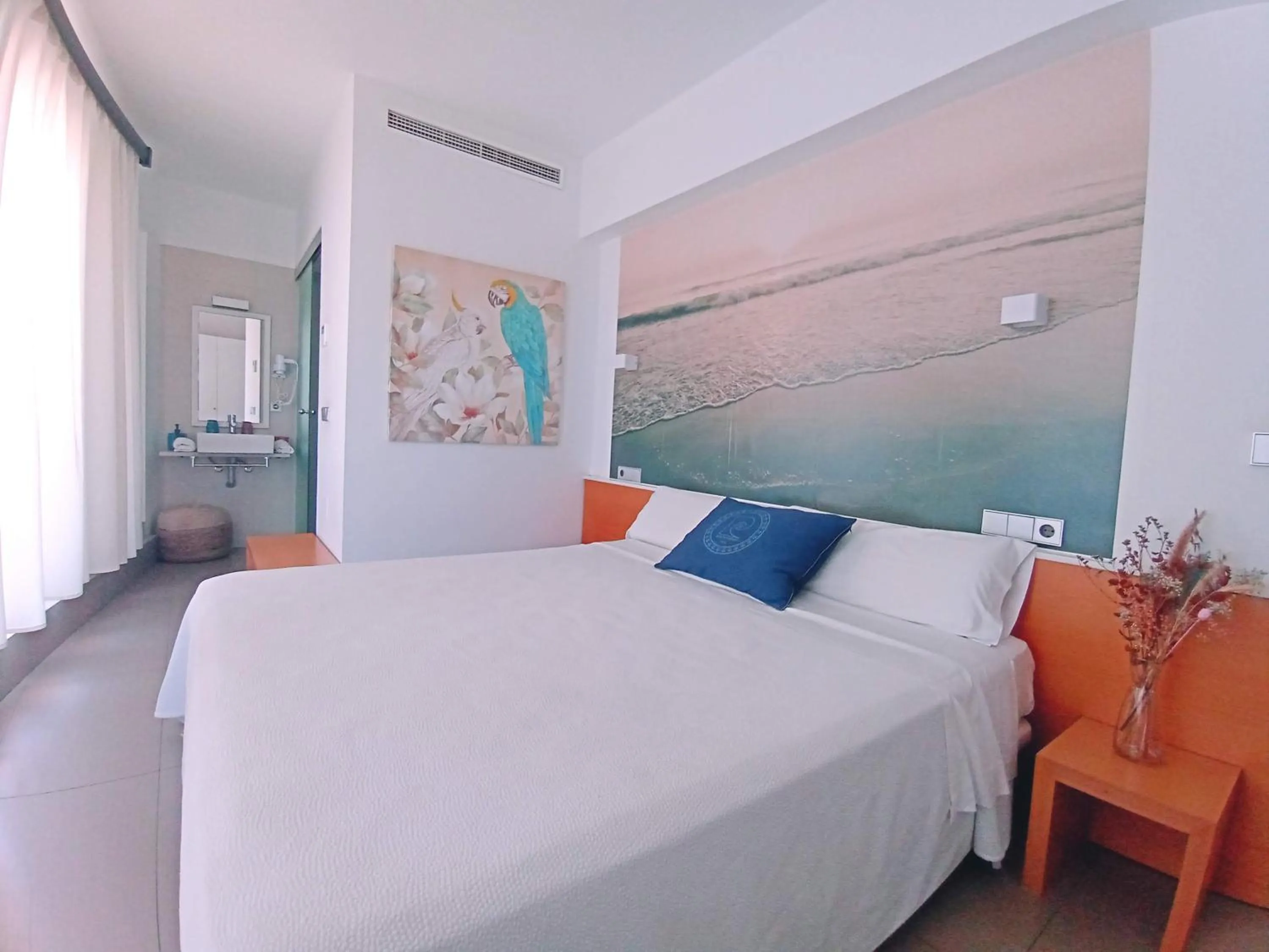 Bed in Hotel Alboran