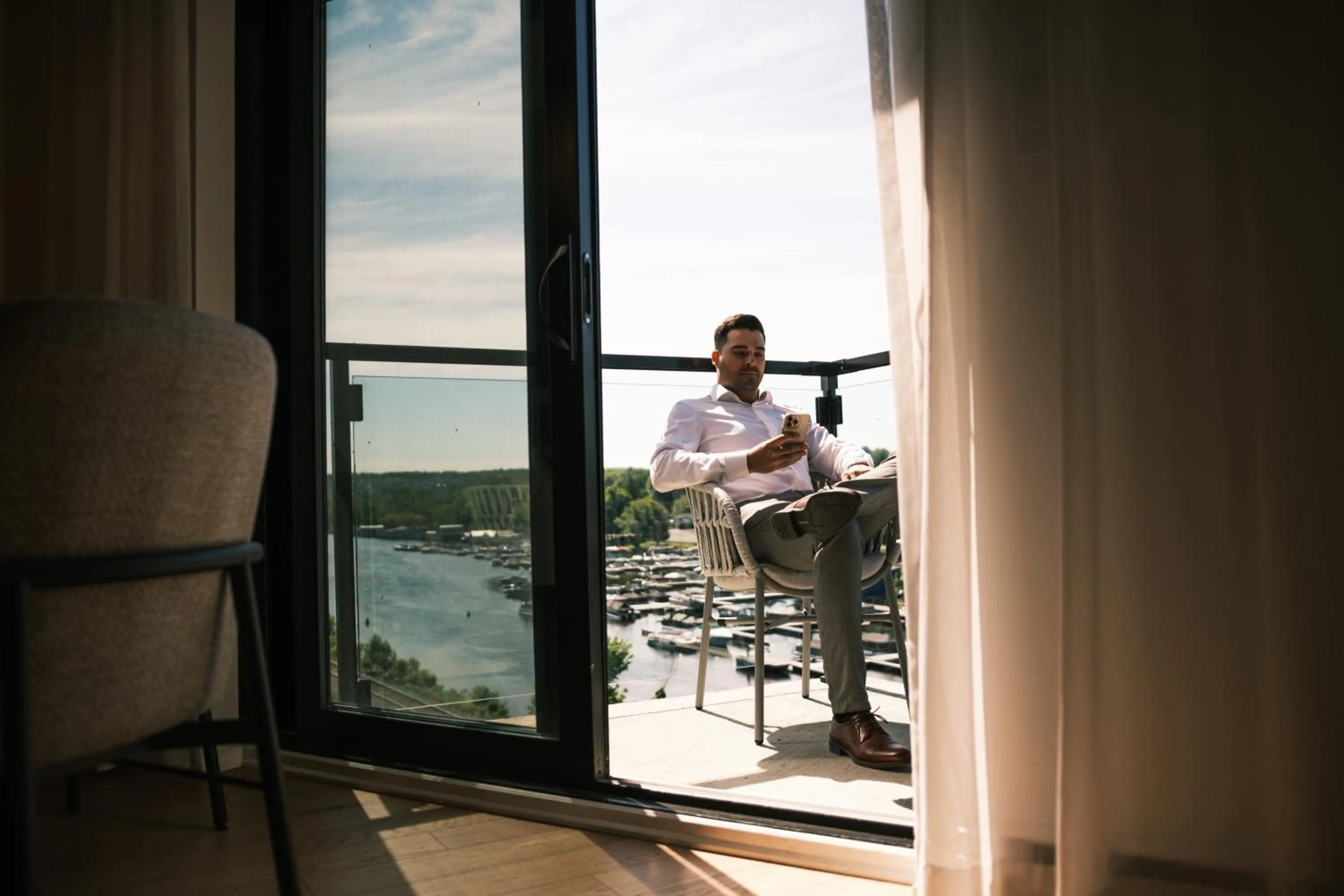 Balcony/Terrace in Hôtel Expérience - Quartier Des Marinas