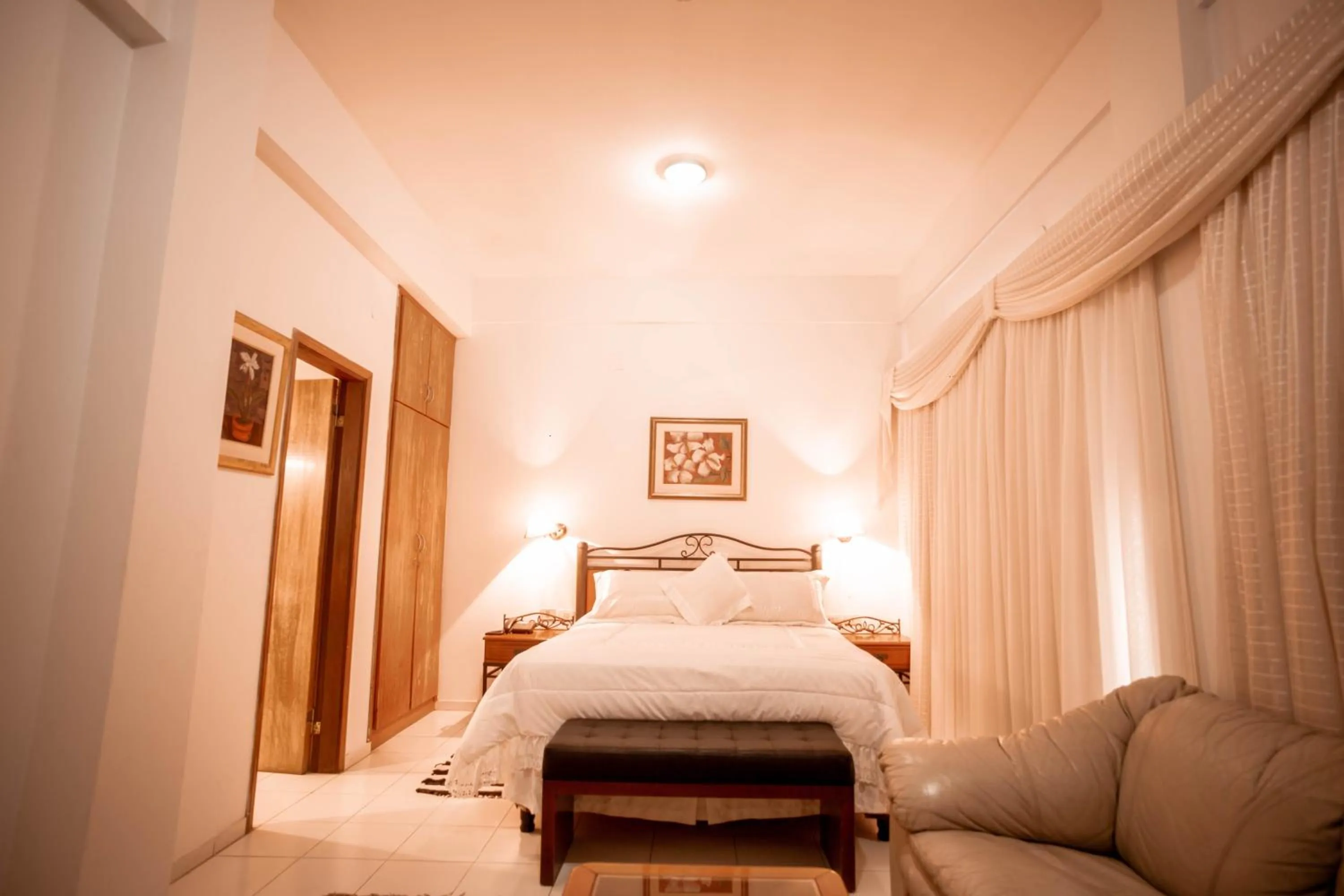 Bed in Hotel Santo Domingo