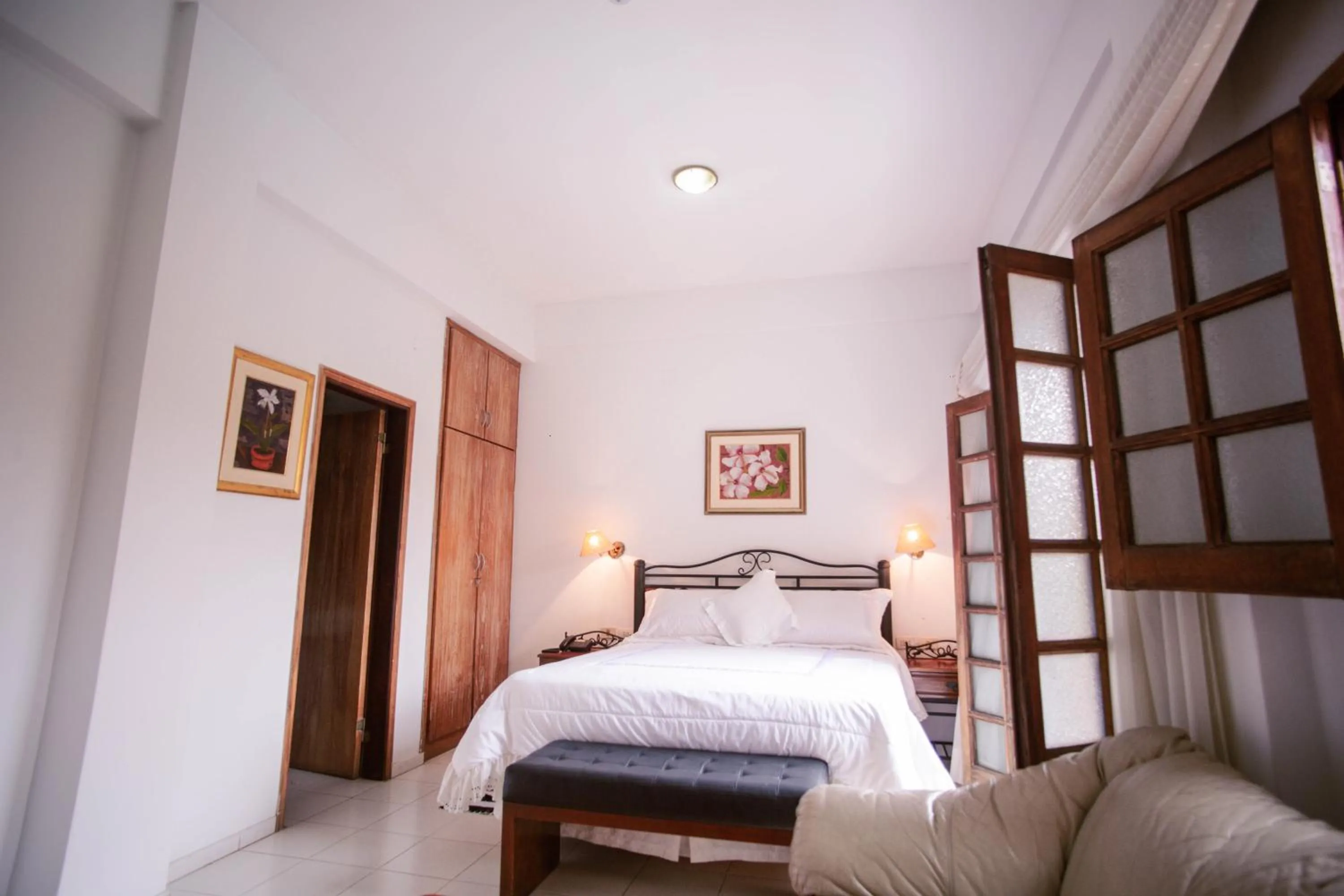 Bed in Hotel Santo Domingo