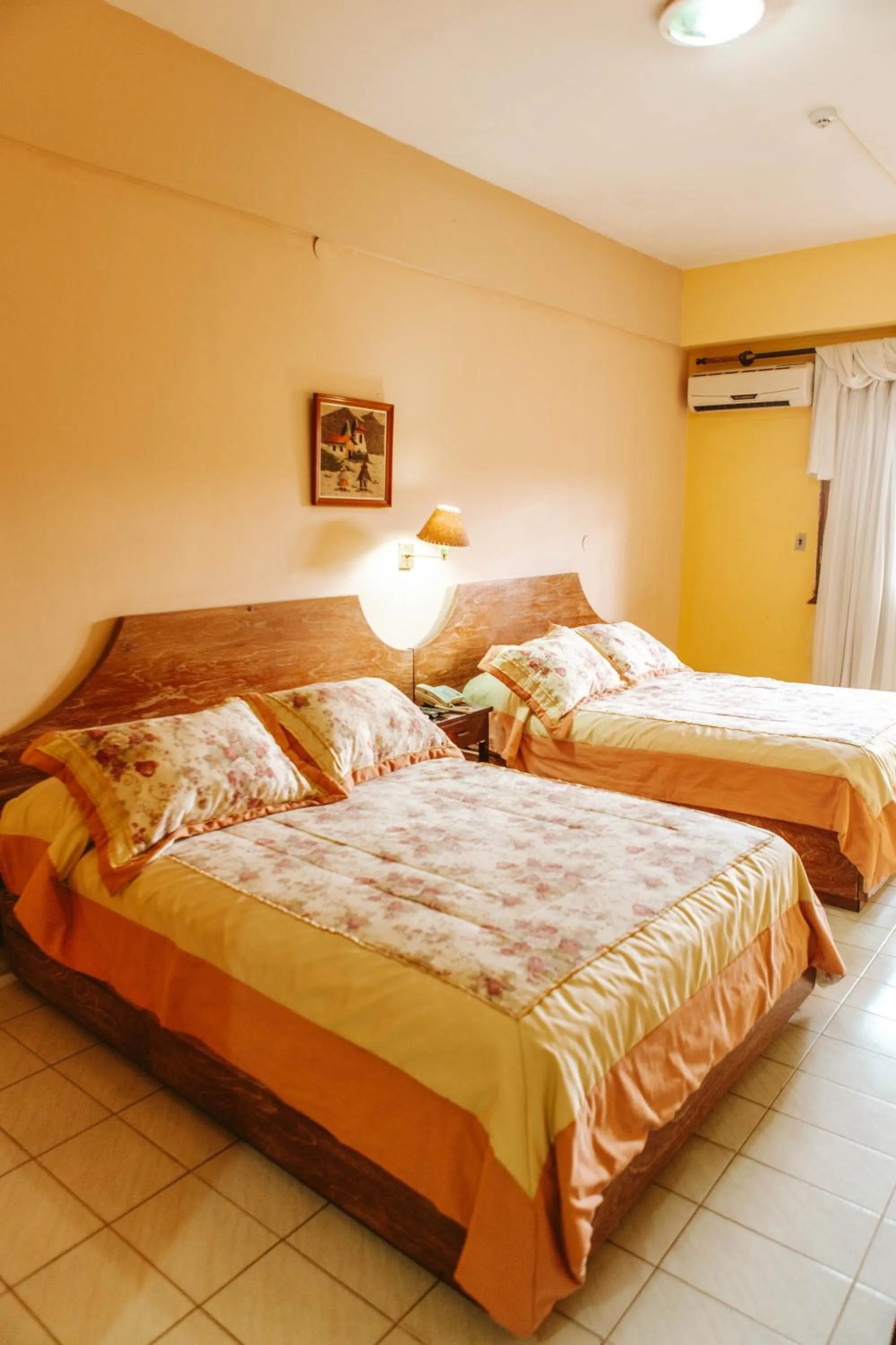 Bed in Hotel Santo Domingo