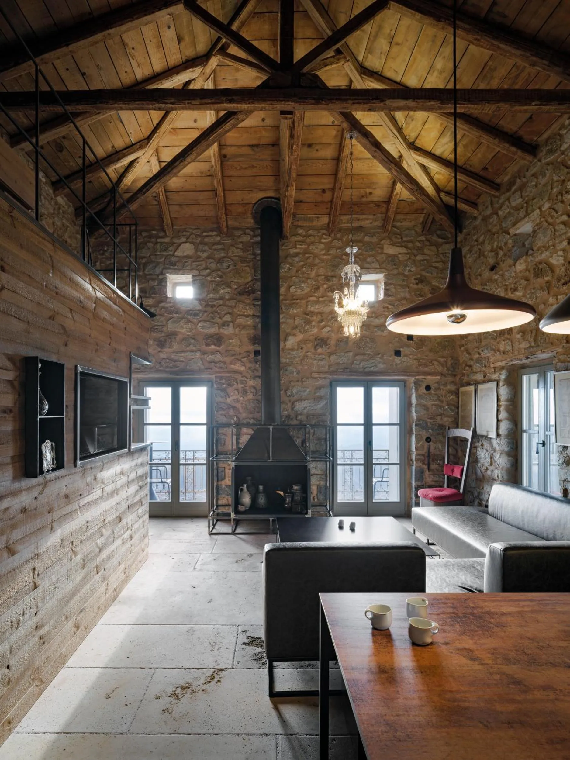 Living room in Moreas Peak Lodge