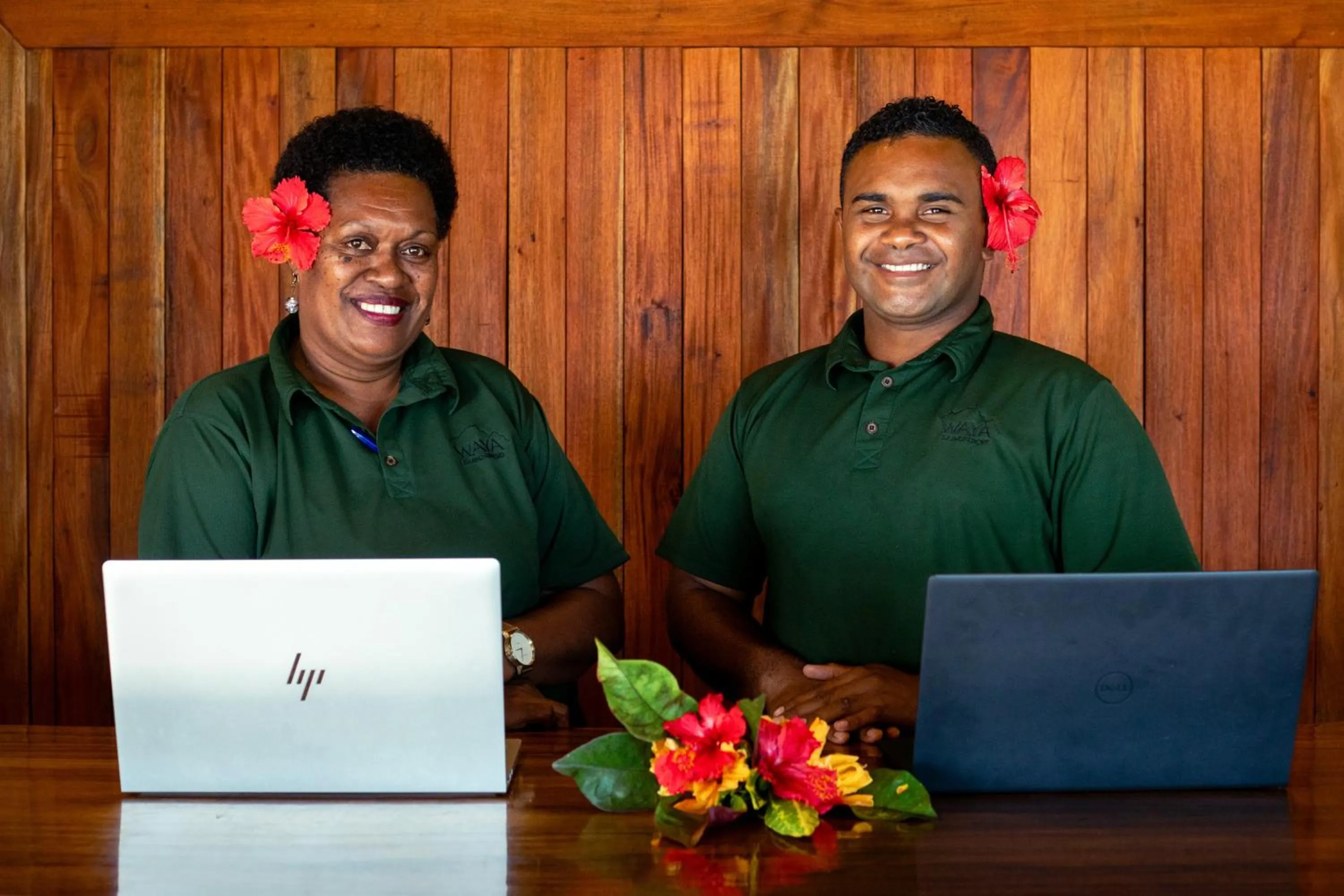 Staff in Waya Island Resort
