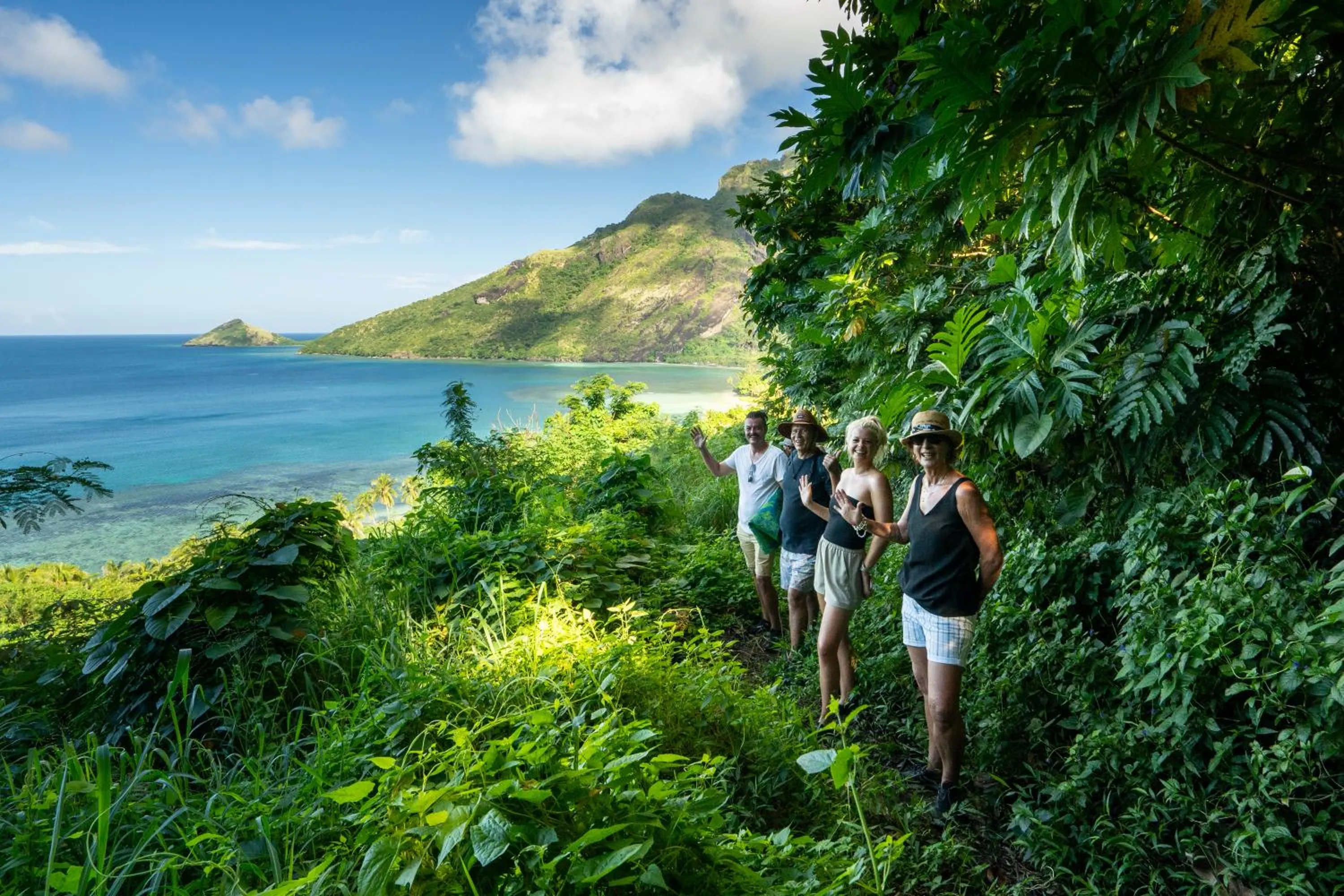 Hiking in Waya Island Resort