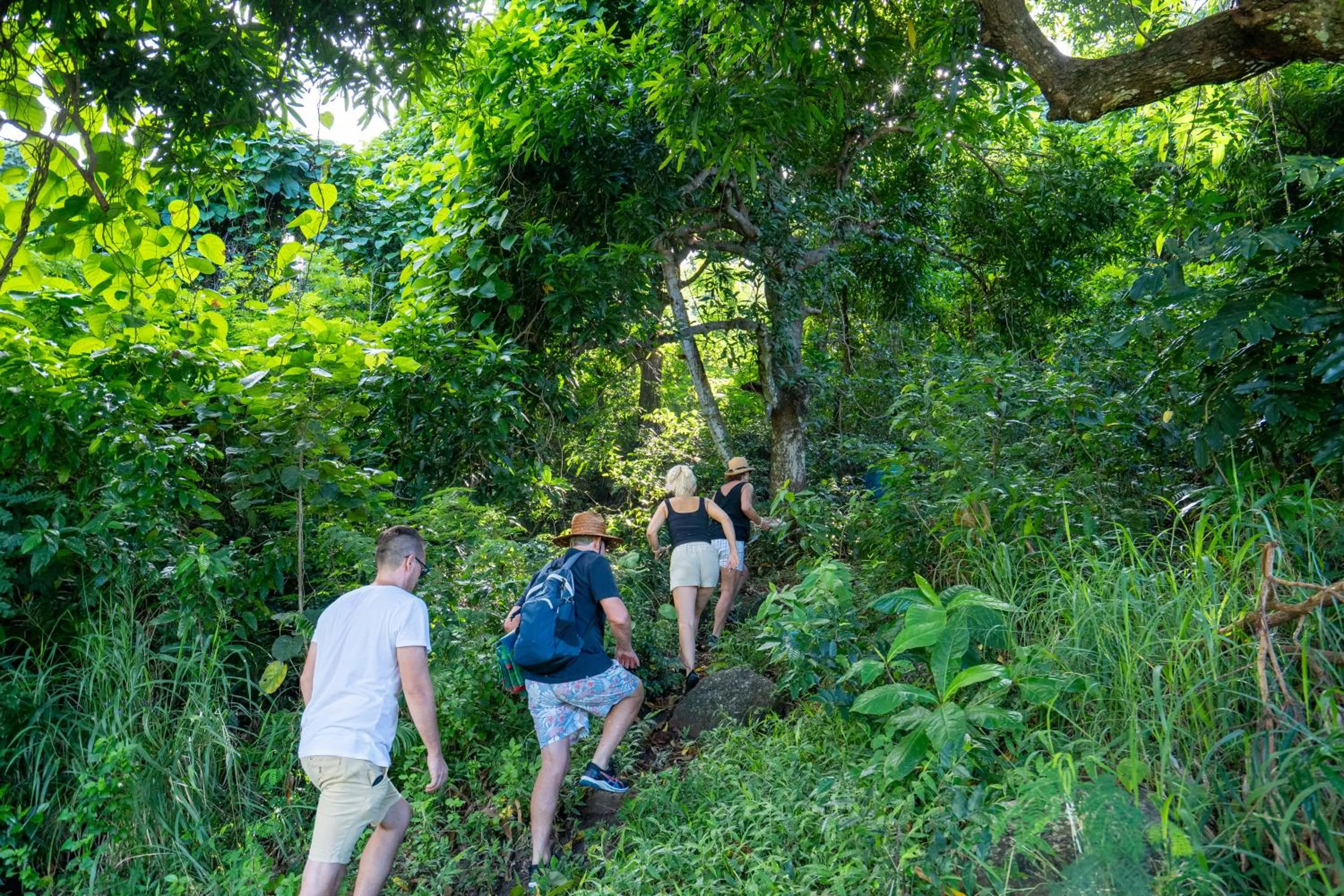 Hiking in Waya Island Resort