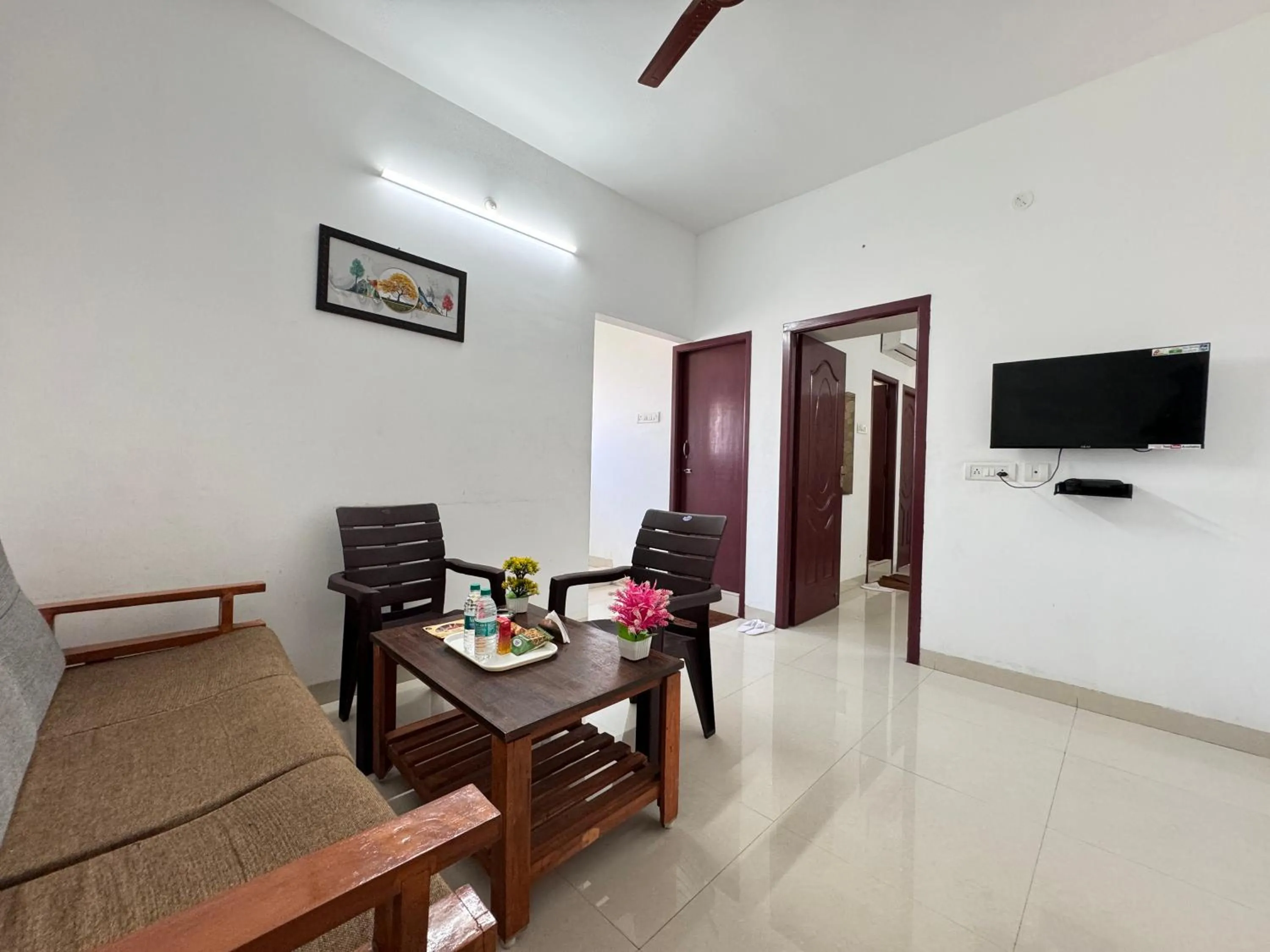 Living room in Royal Beach Service Apartment