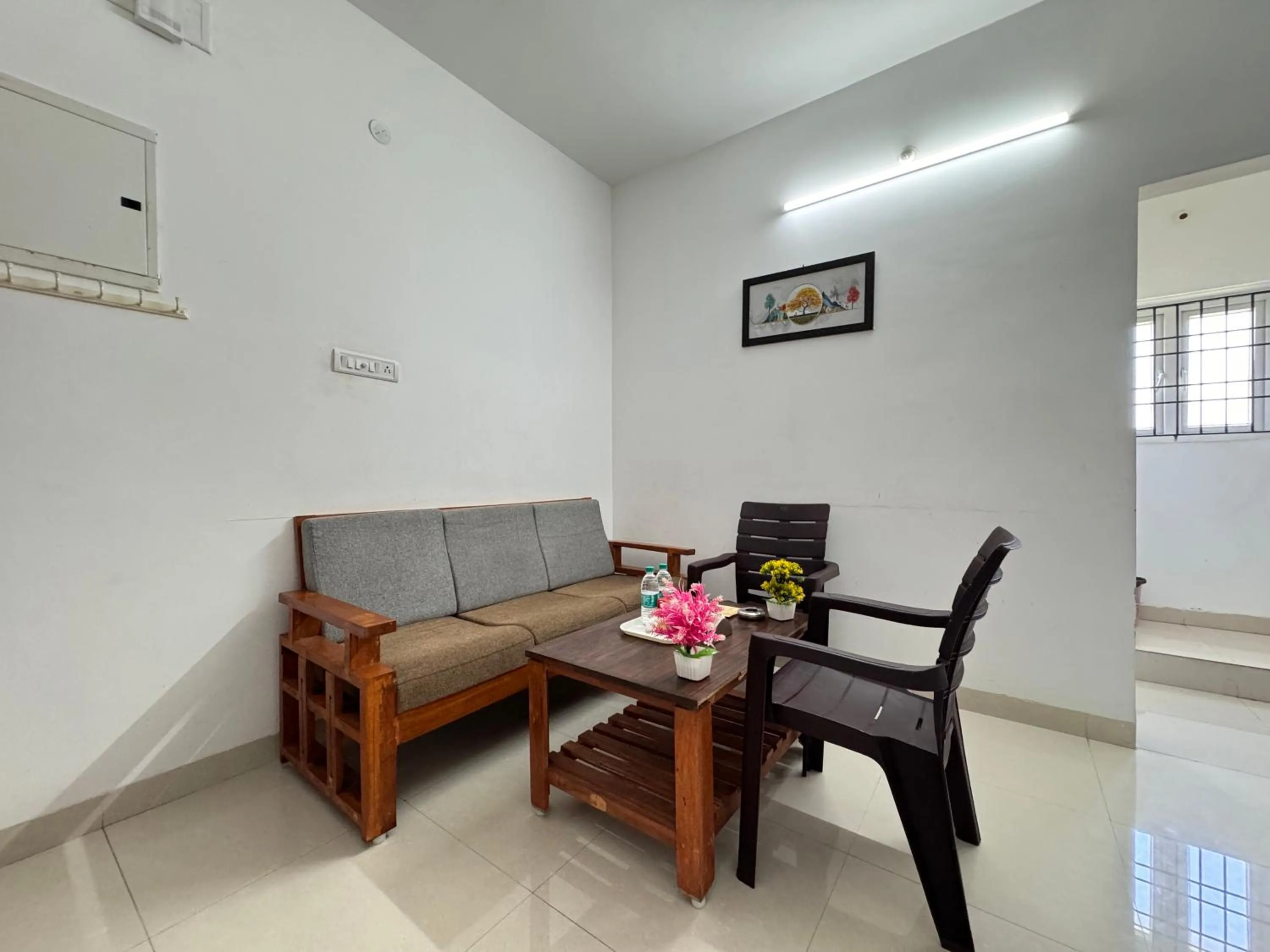 Living room in Royal Beach Service Apartment