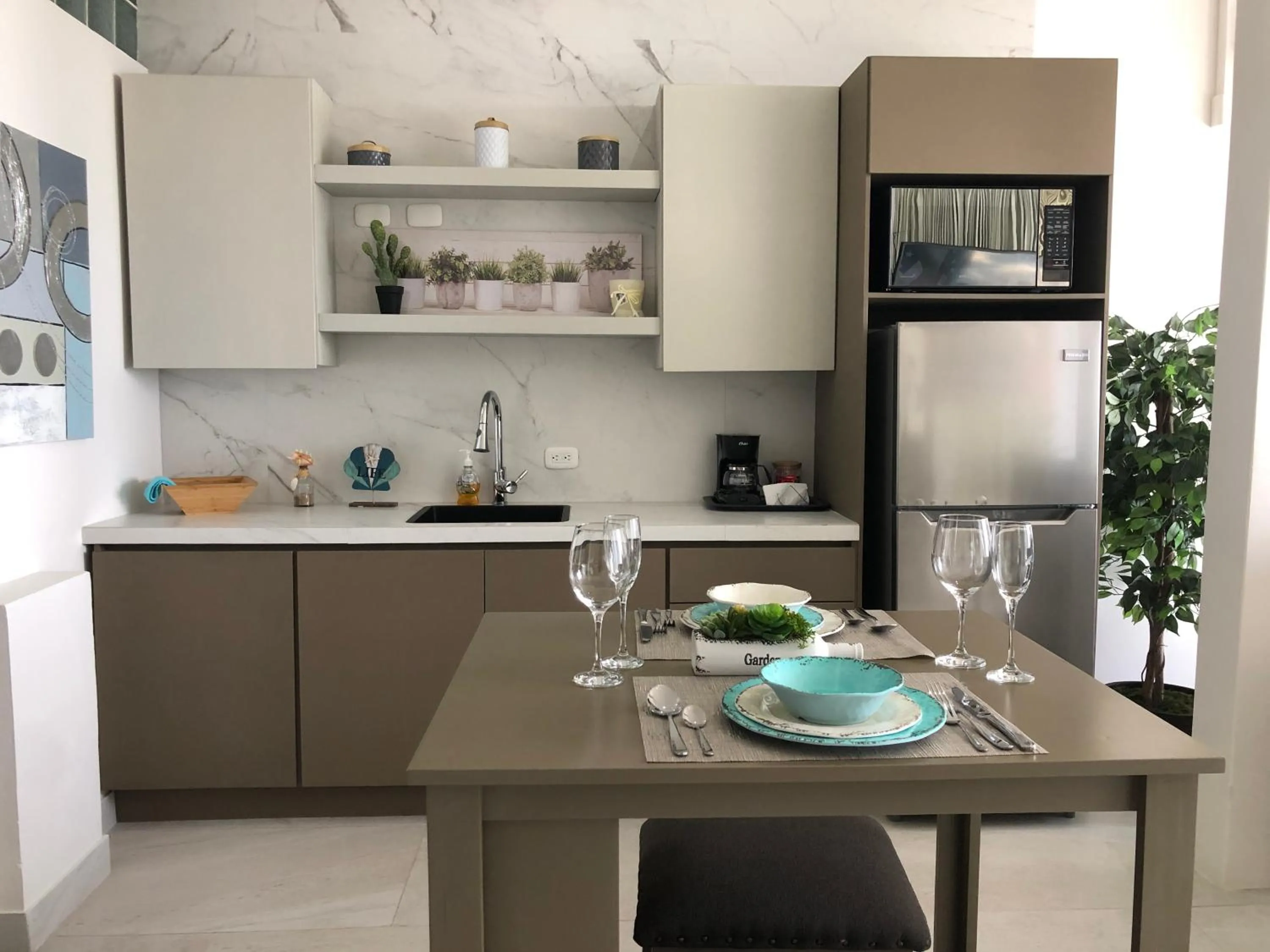 Kitchen or kitchenette in Hotel VOS