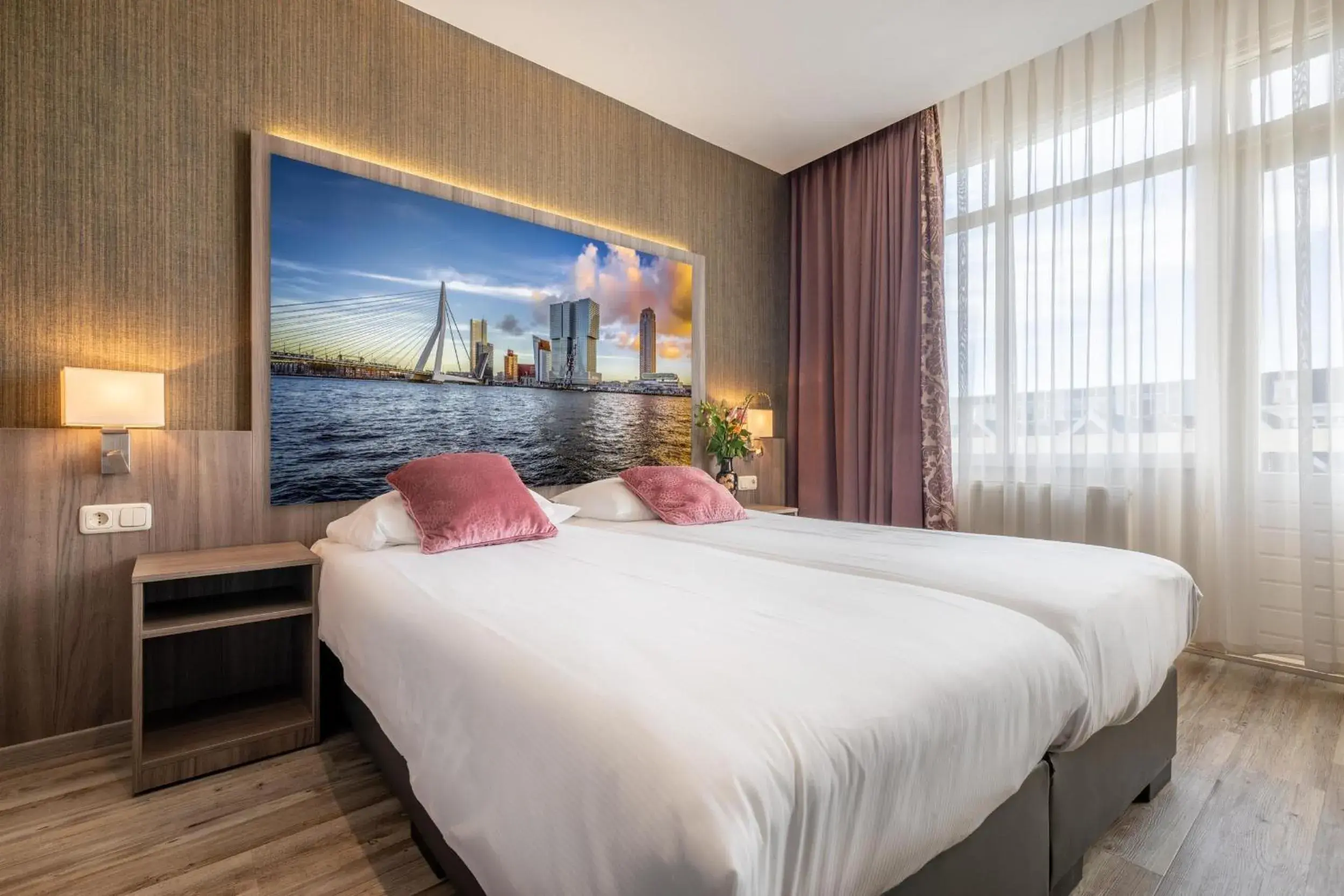 Standard Twin Room in Boutique Hotel Milano Rotterdam-Centre Standard Twin Room in Boutique Hotel Milano Rotterdam-Centre