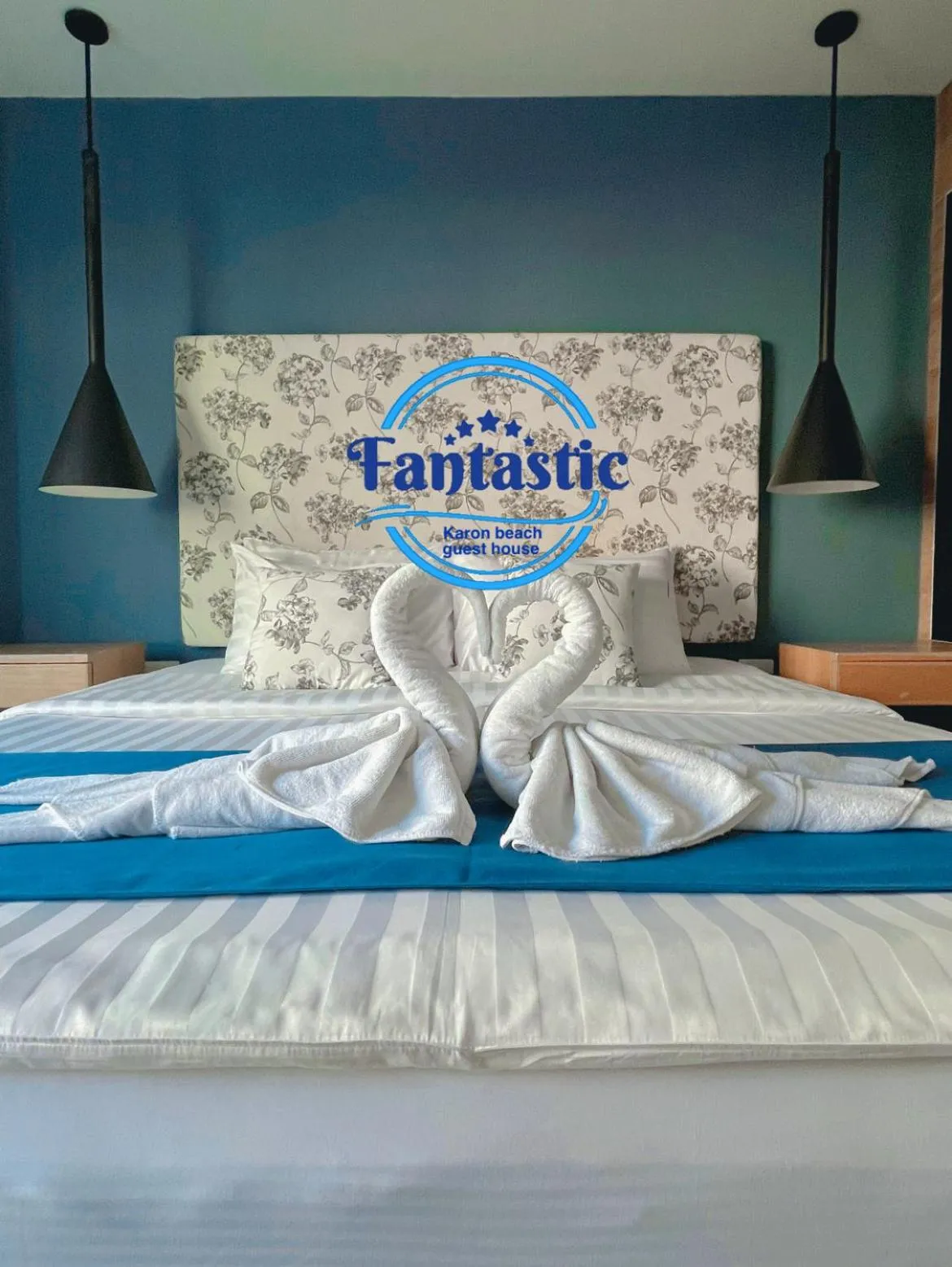 Bed in Fantastic Karon Beach guest house