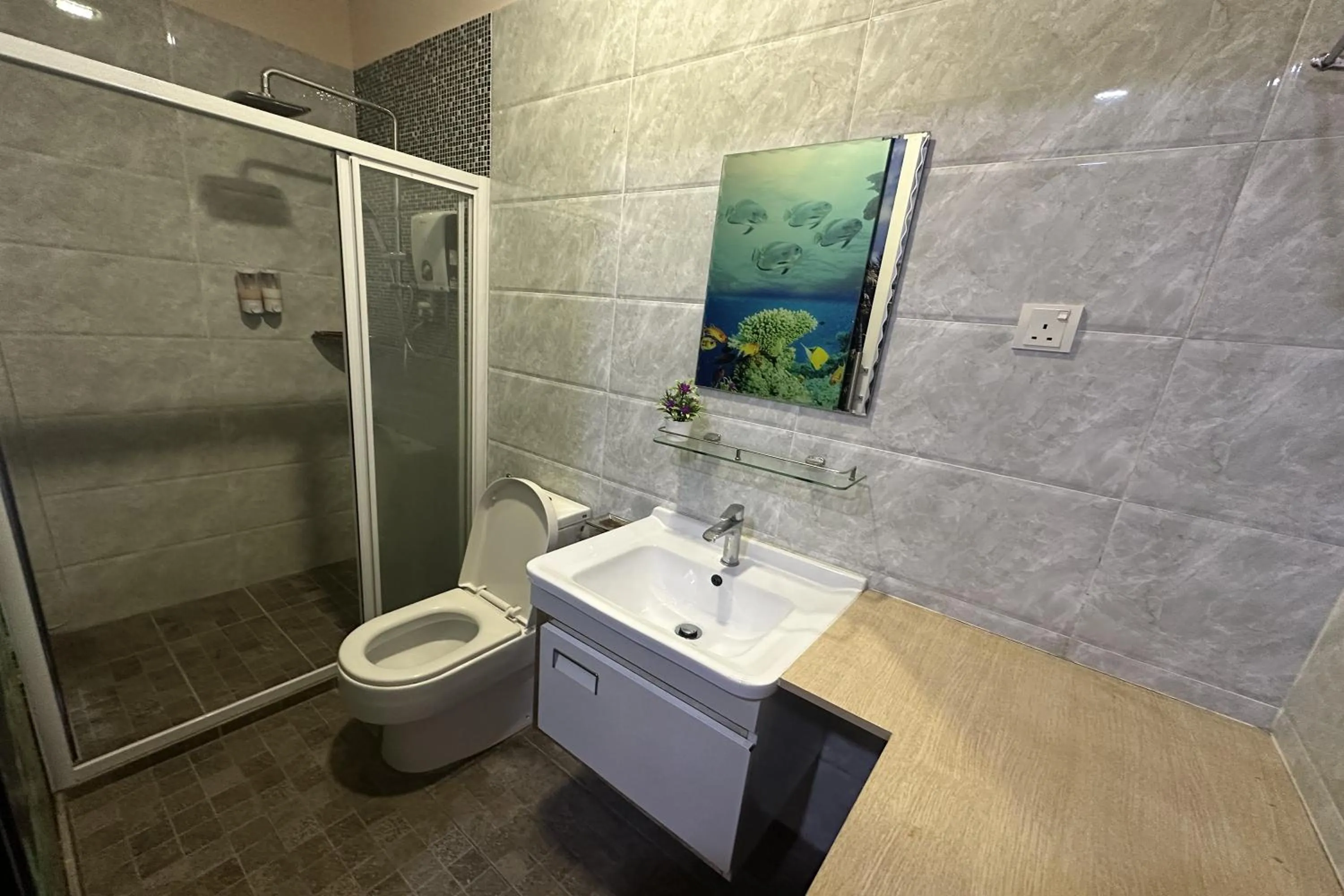 Shower in ABC Hostel