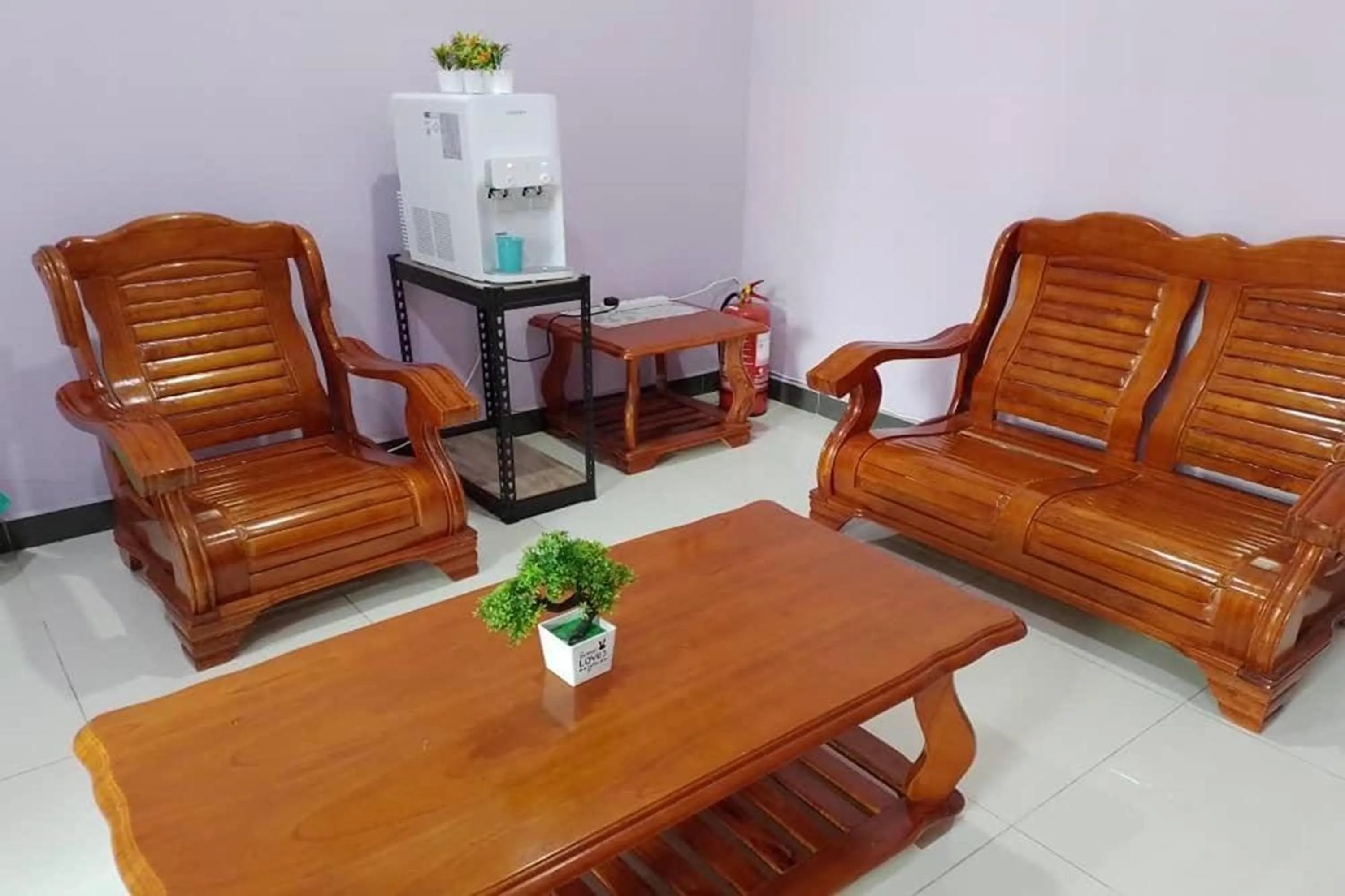 Seating area in ABC Hostel