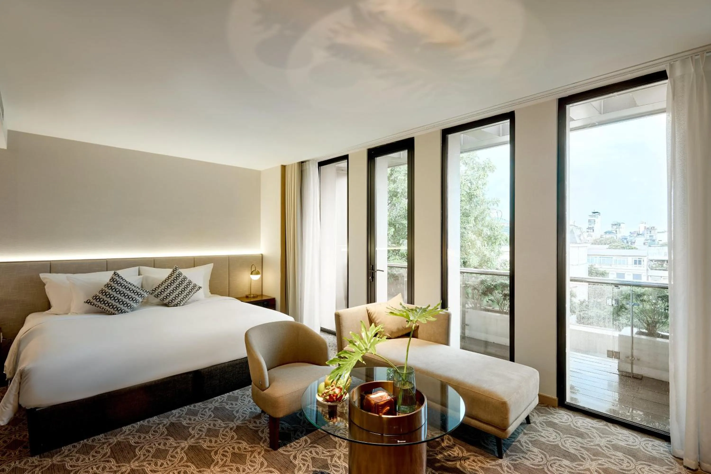 City view, Bed in REY Hotel Hanoi