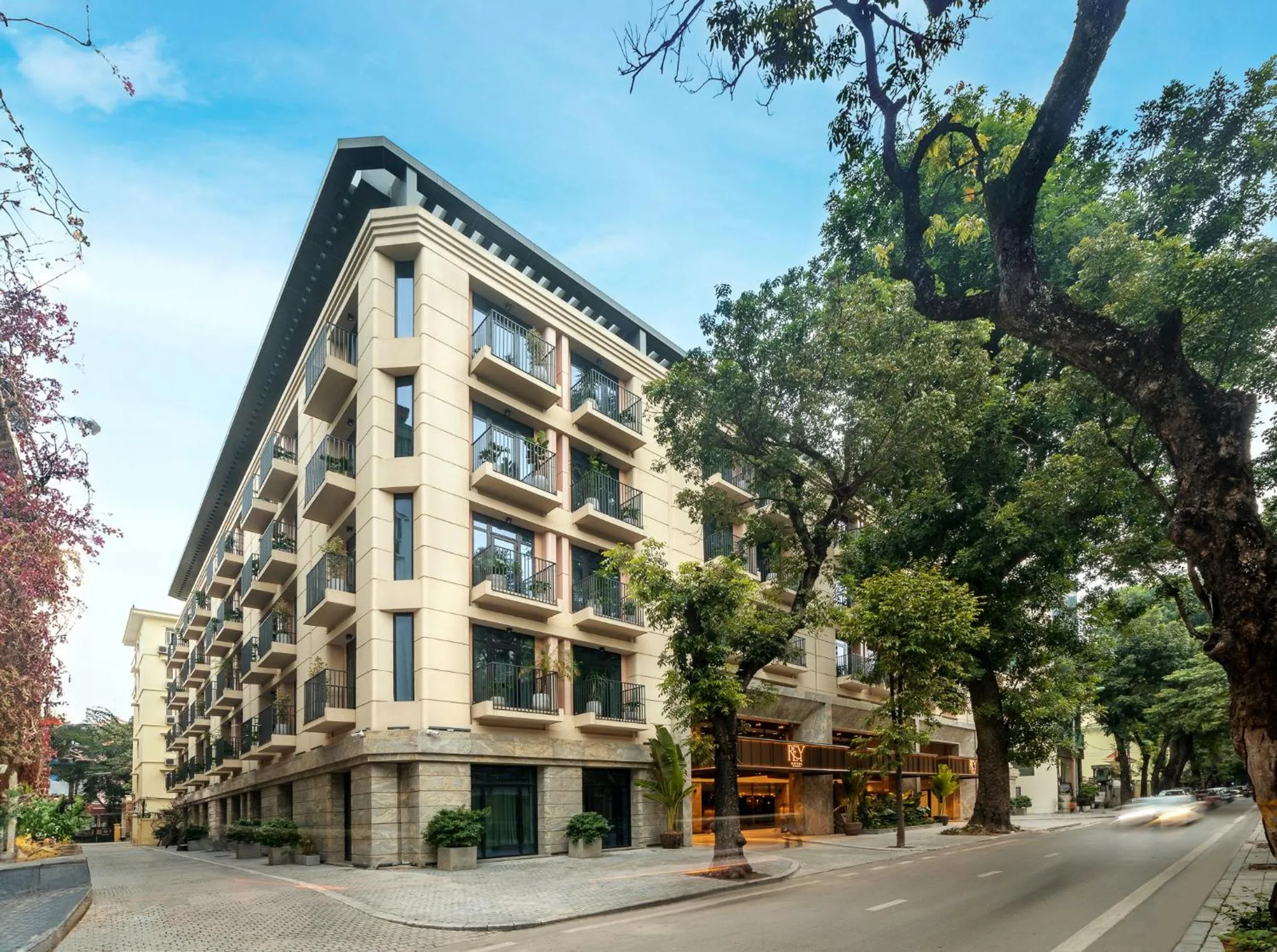 Property building in REY Hotel Hanoi