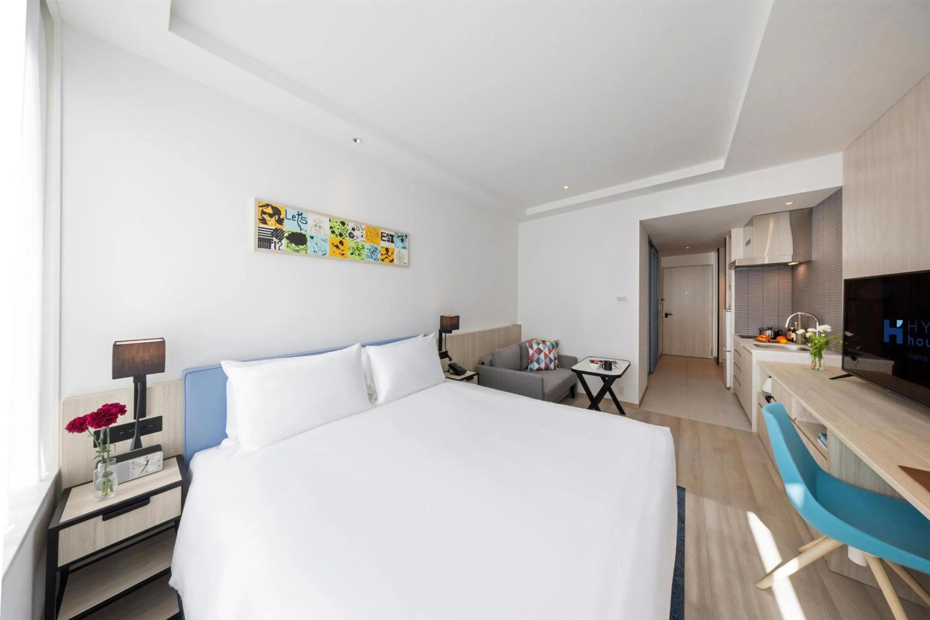 Bedroom, Bed in Hyatt House Tokyo Shibuya