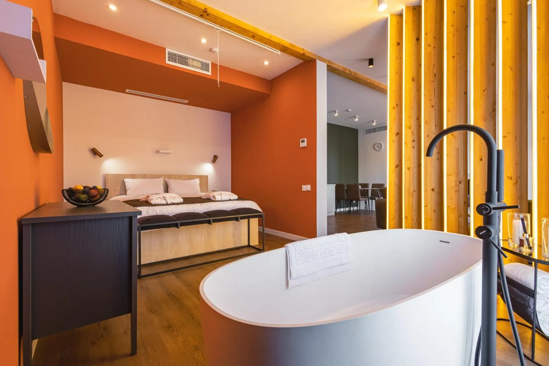 Bed in Apart Hotel Kundzuli