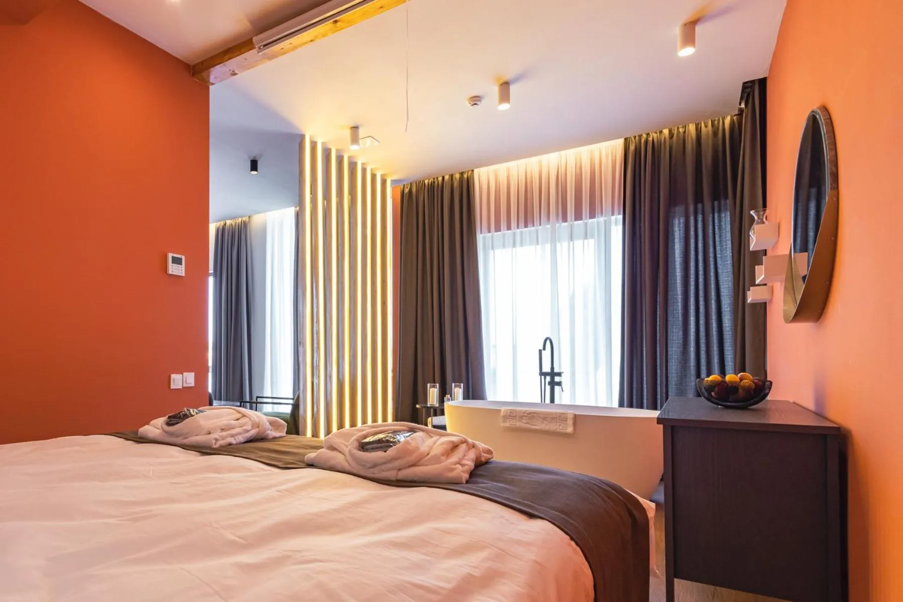 Bed in Apart Hotel Kundzuli